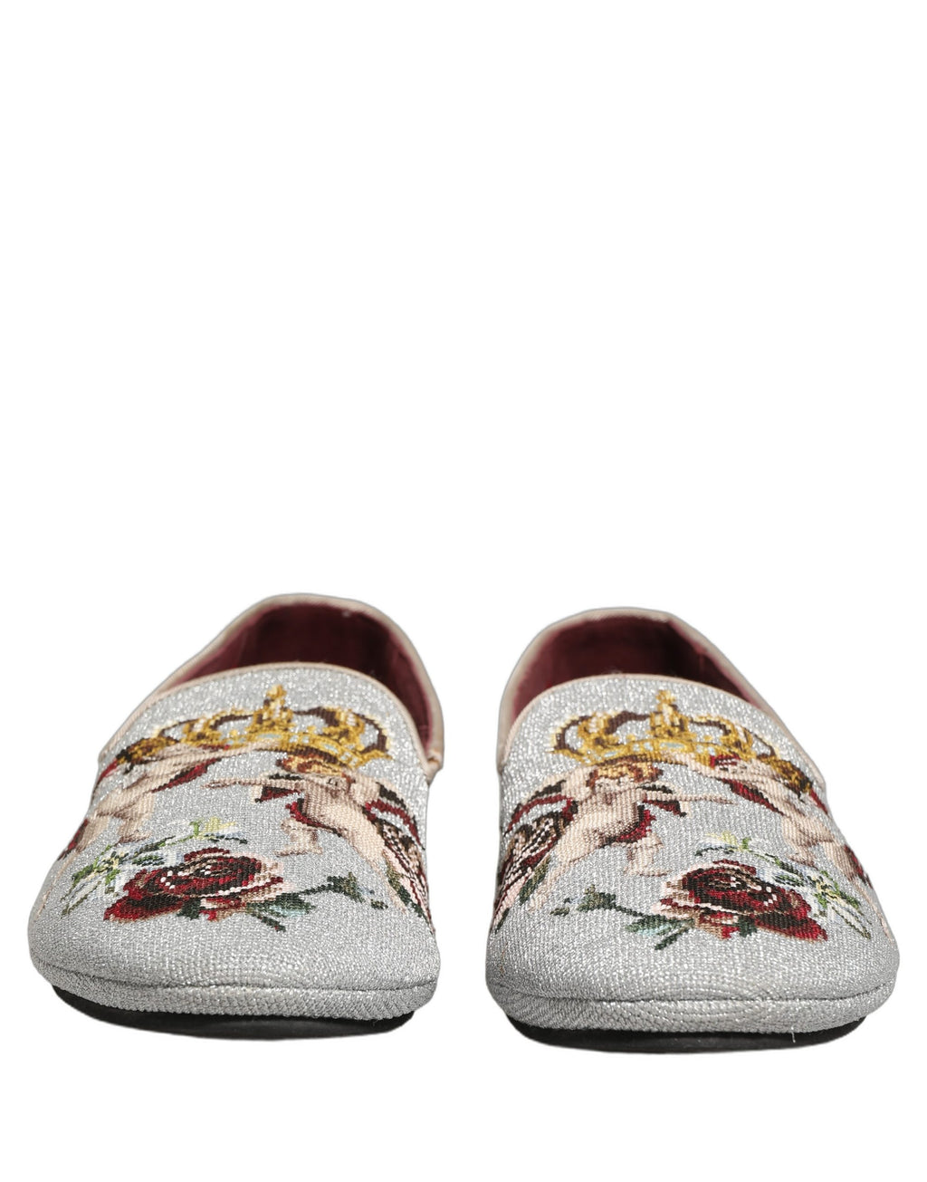 Dolce & Gabbana Grey Slip On Loafers for Men detail view