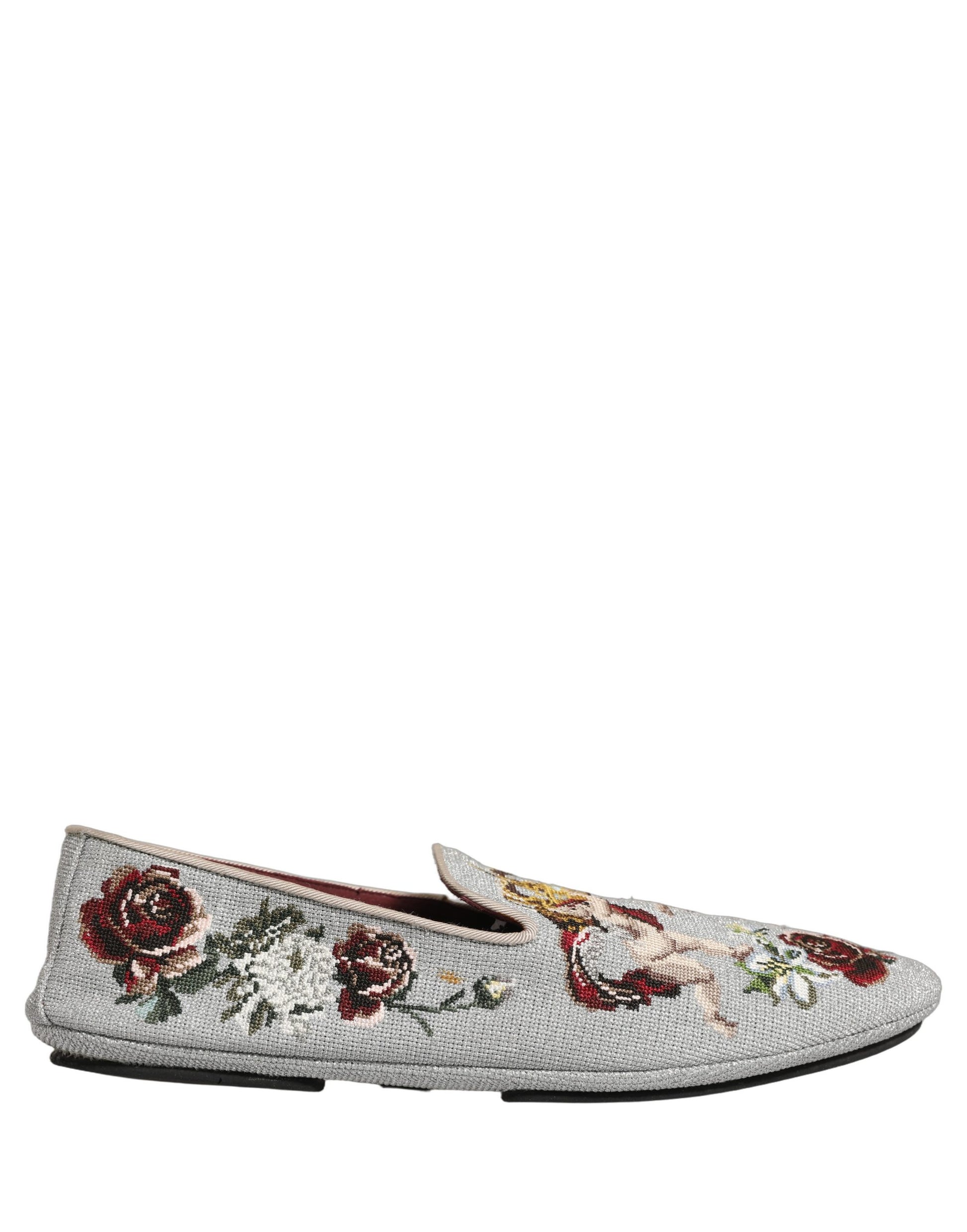 Dolce & Gabbana Grey Slip On Loafers for Men