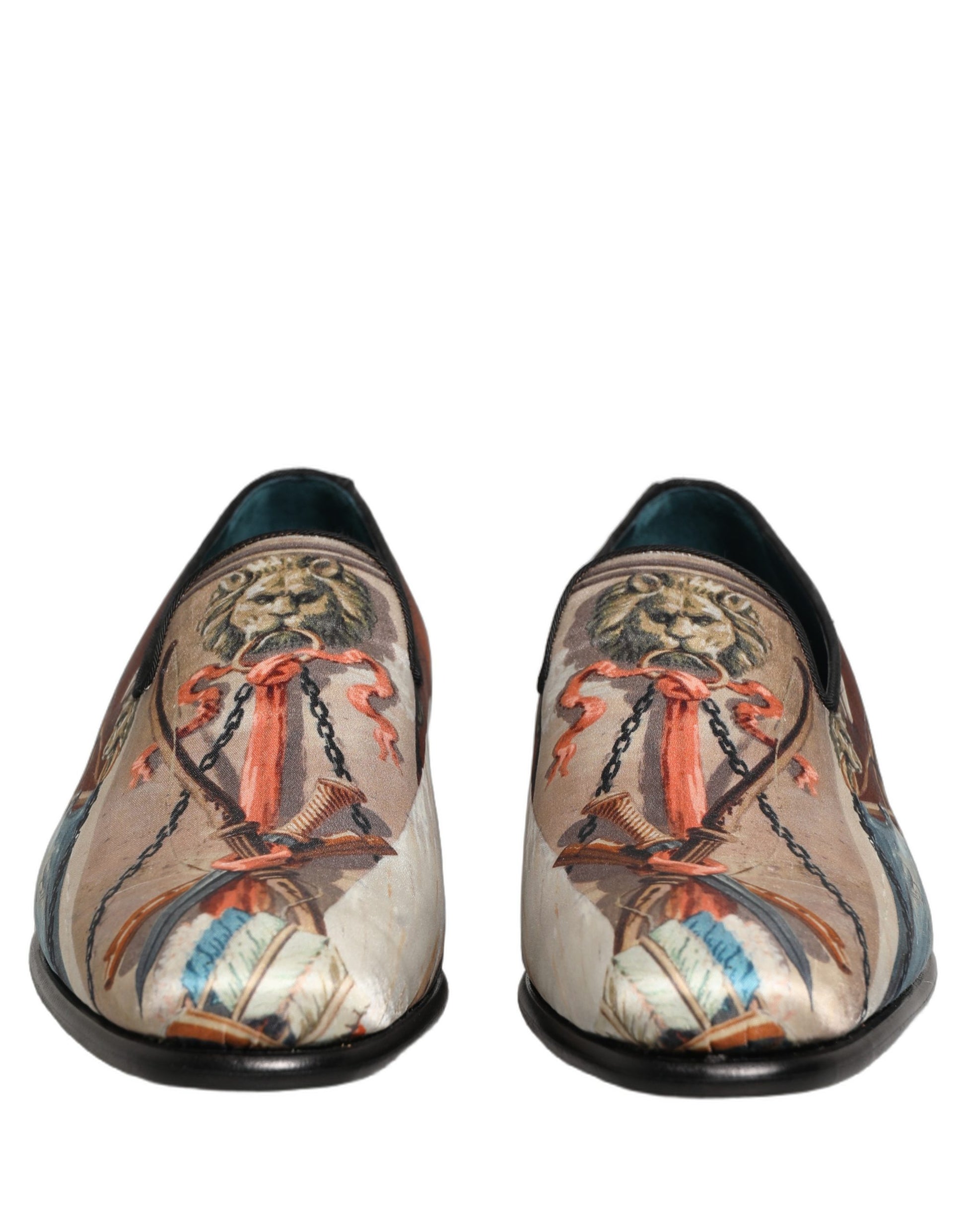 Dolce & Gabbana Multicolor Slip On Loafers for Men detail view