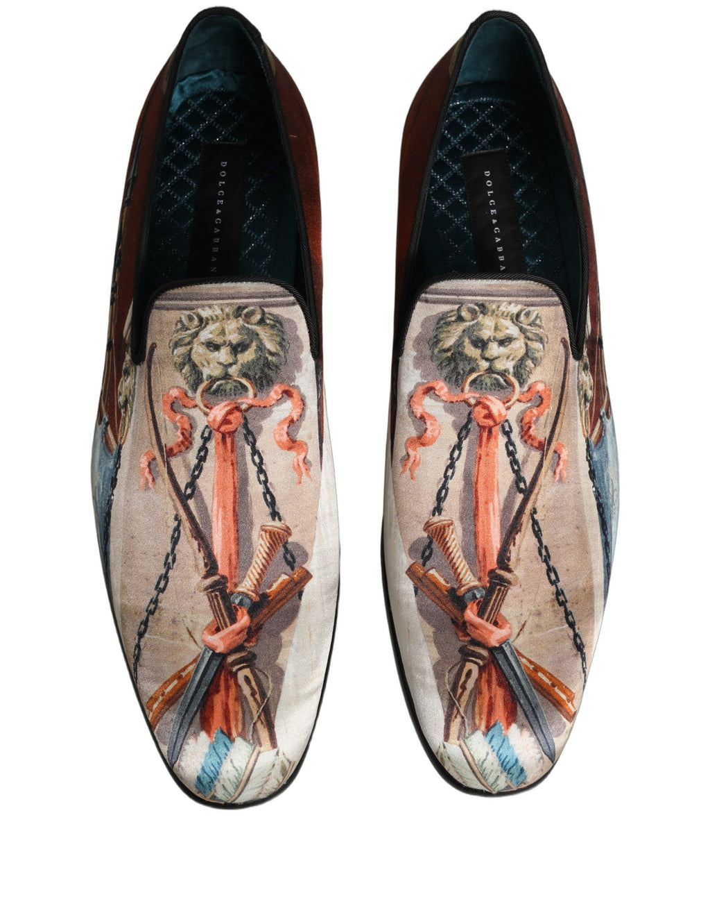 Dolce & Gabbana Multicolor Slip On Loafers for Men side view