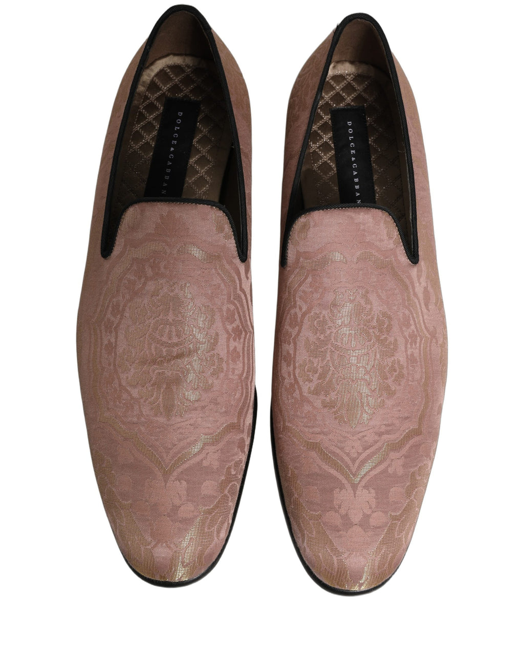 Dolce & Gabbana Pink Slip On Loafers for Men side view