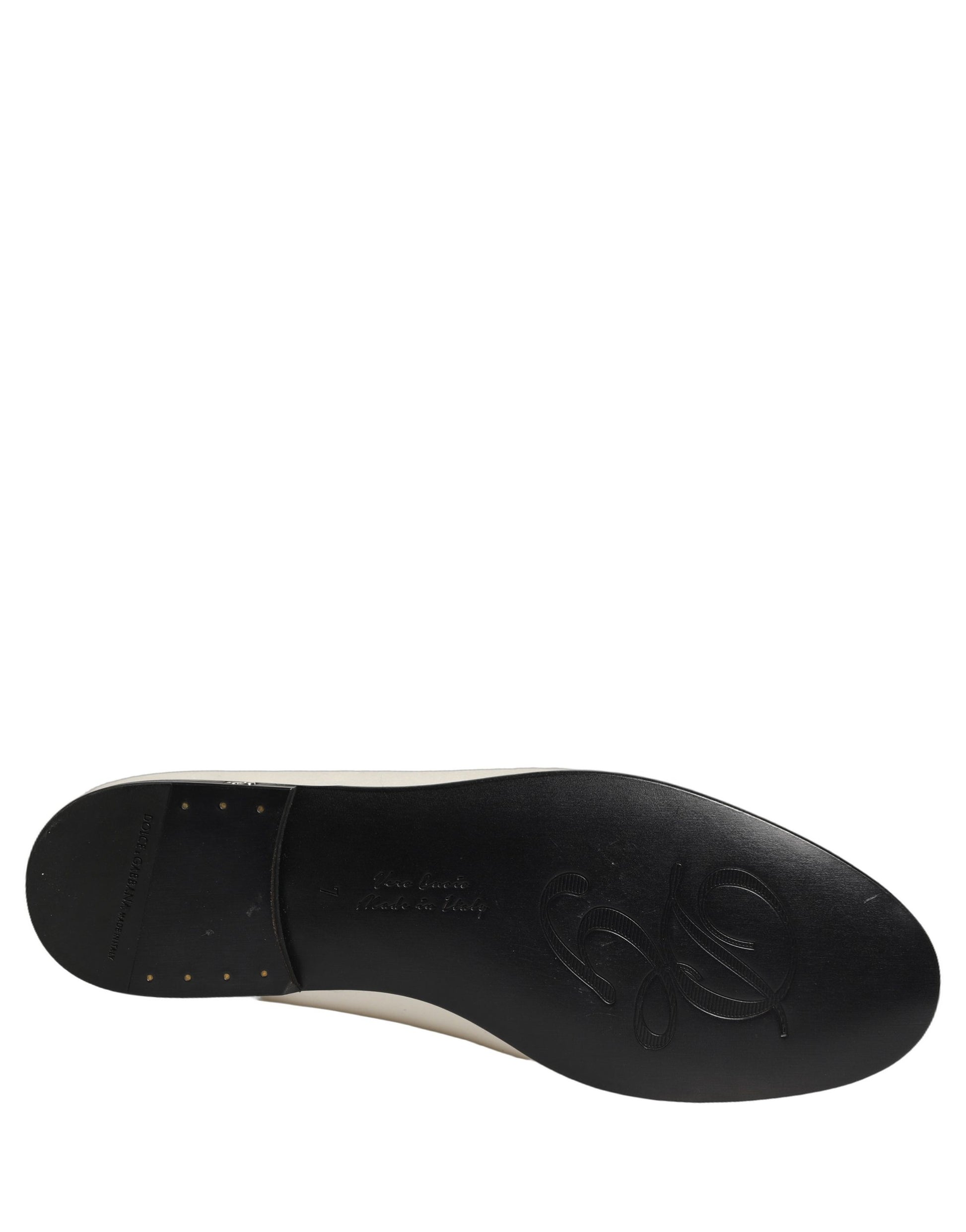 Dolce & Gabbana White Slip On Loafers for Men additional view