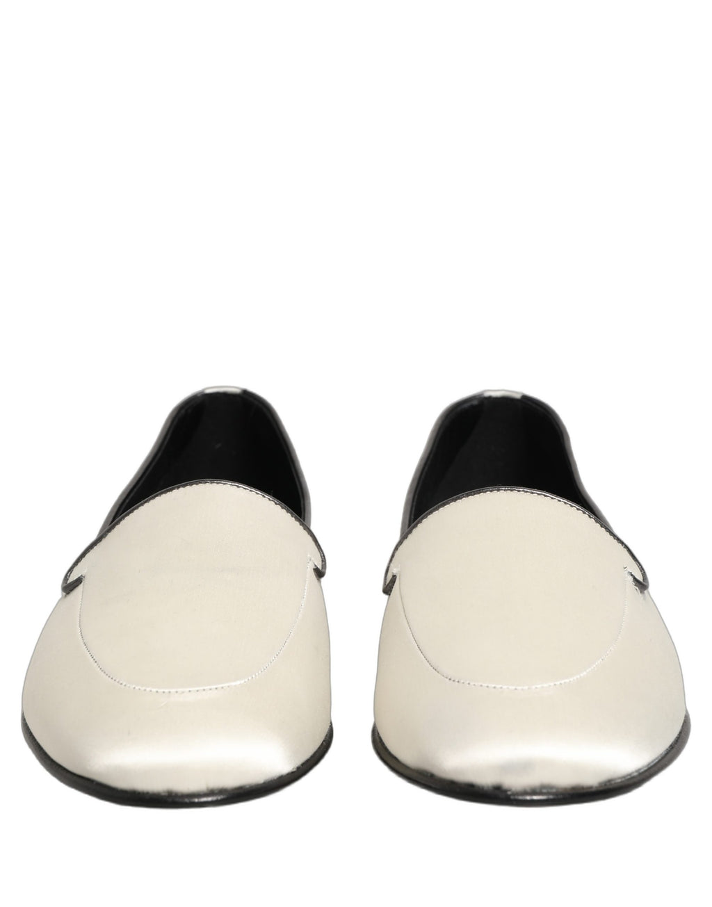 Dolce & Gabbana White Slip On Loafers for Men detail view
