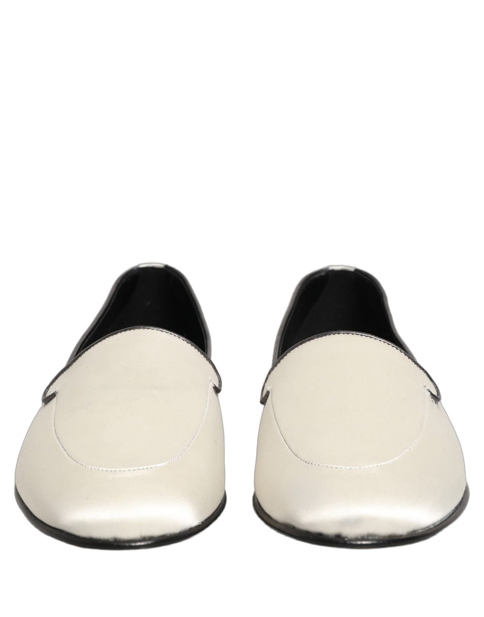 Dolce & Gabbana White Slip On Loafers for Men detail view