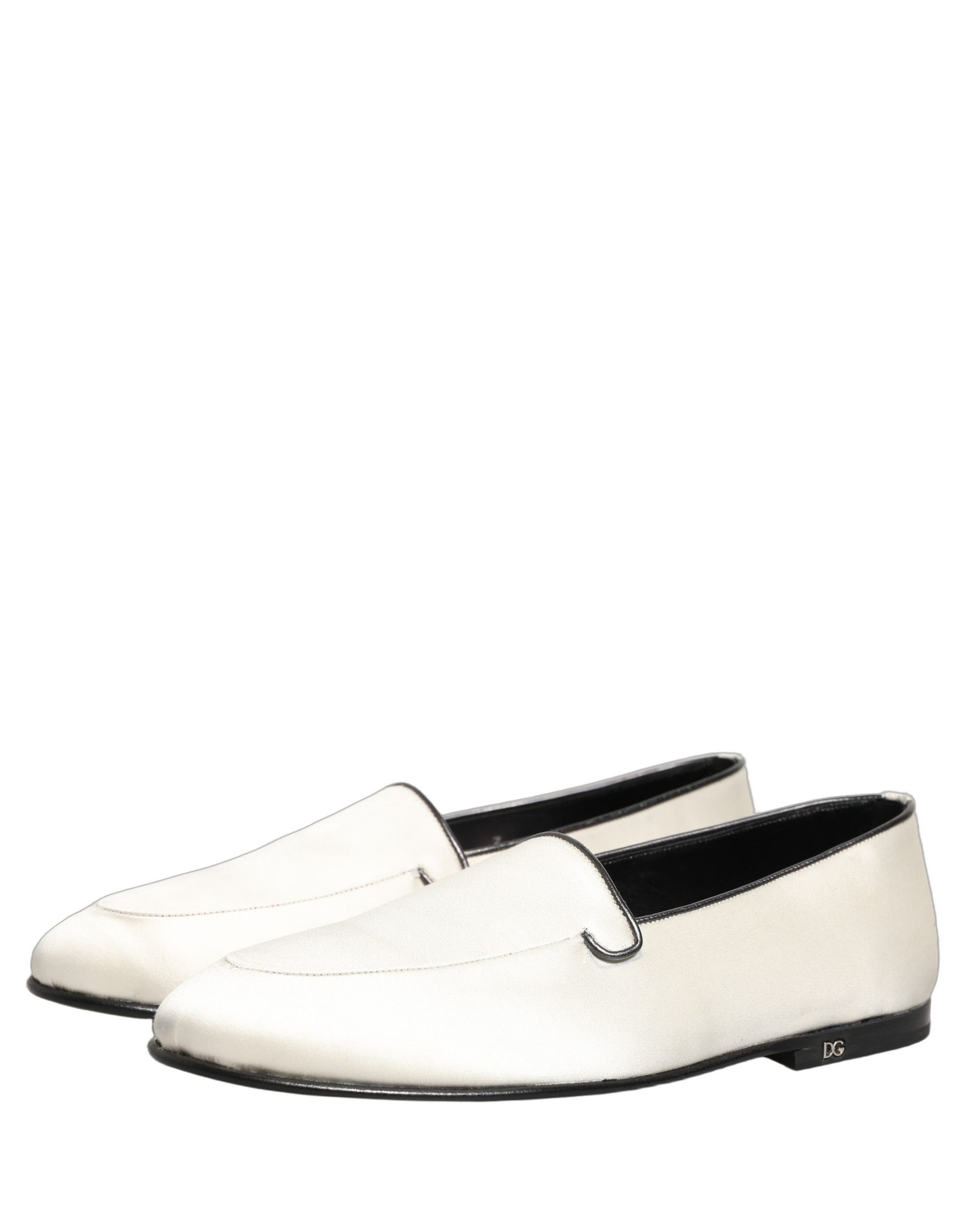 Dolce & Gabbana White Slip On Loafers for Men additional view