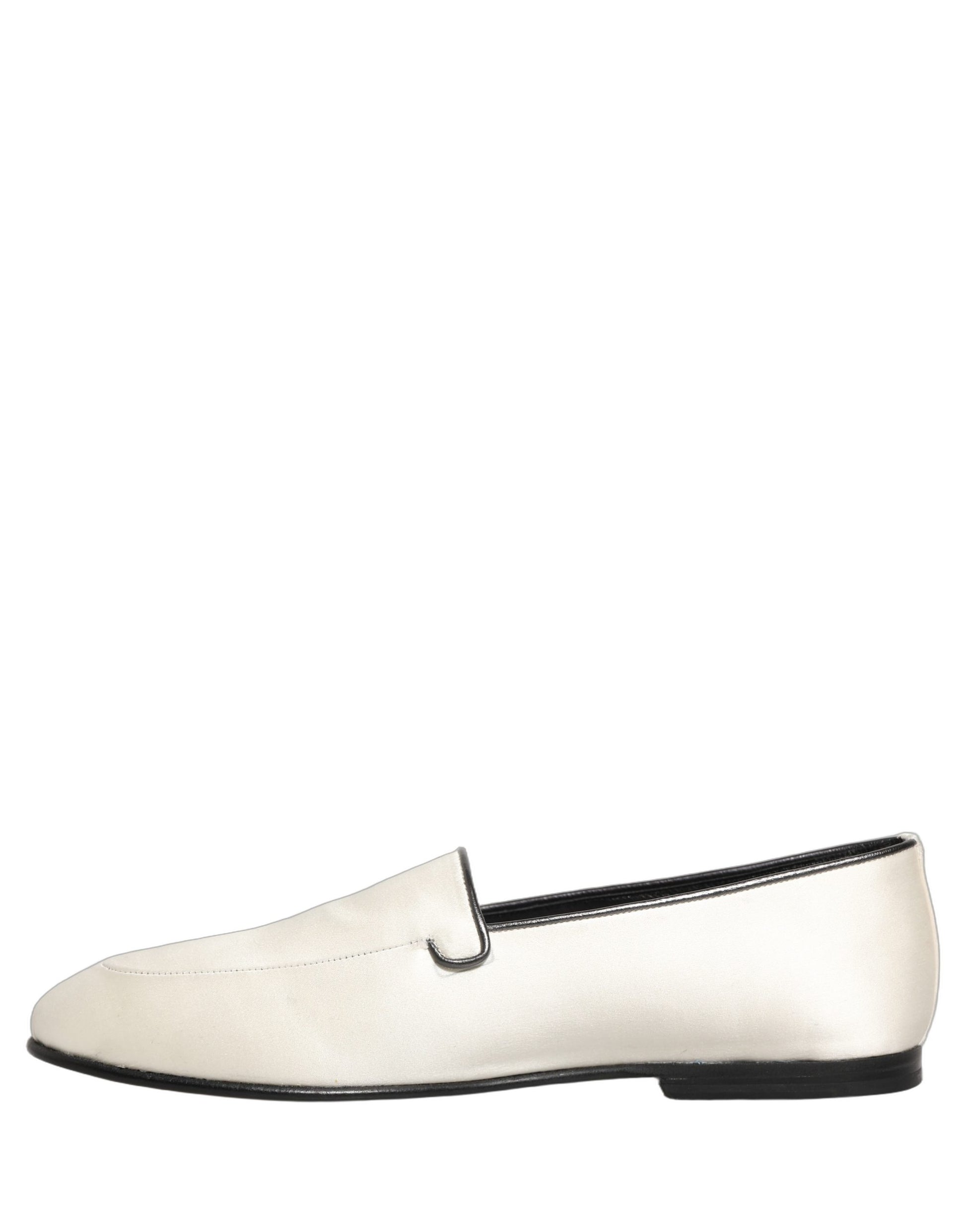 Dolce & Gabbana White Slip On Loafers for Men additional view