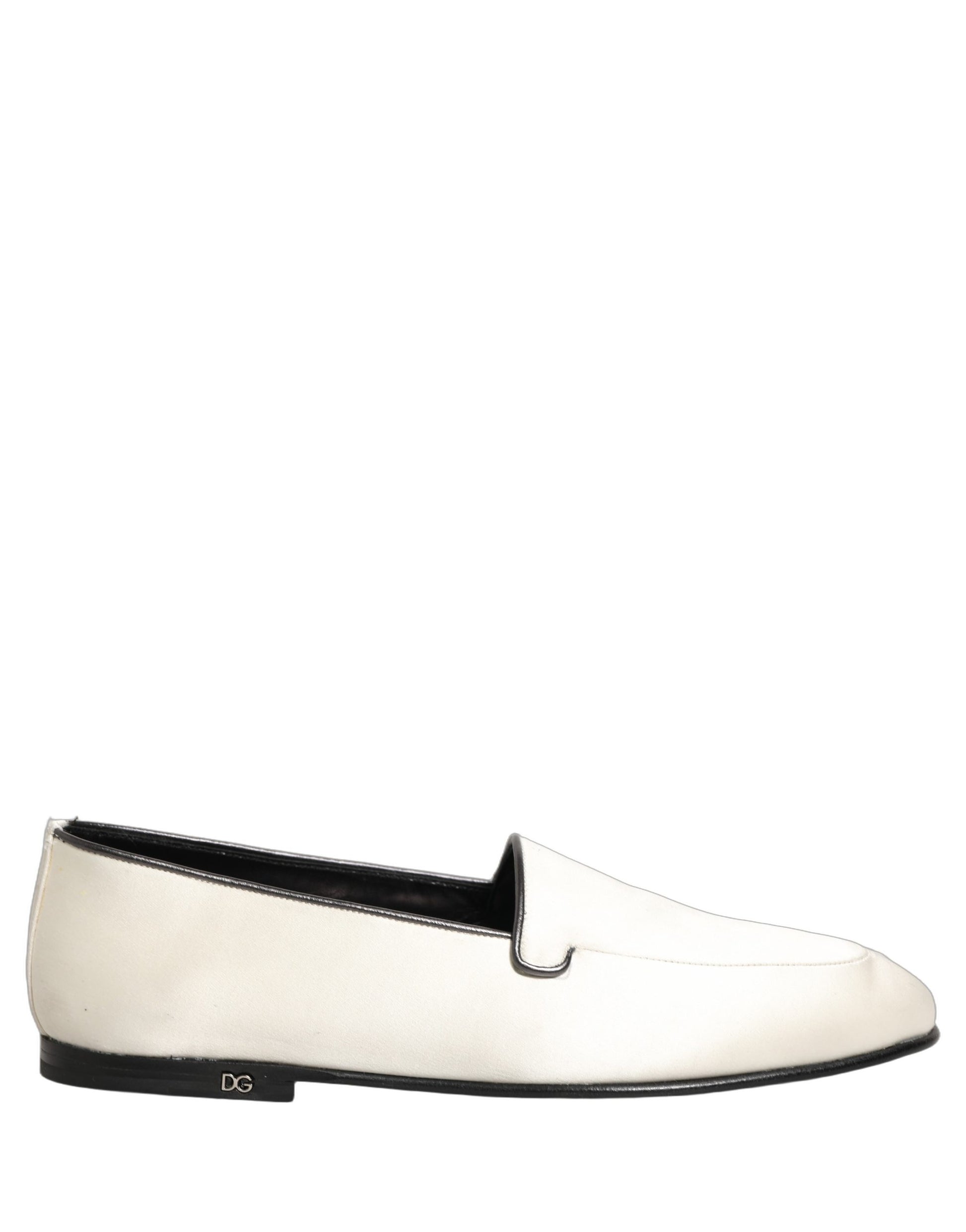 Dolce & Gabbana White Slip On Loafers for Men alternate view