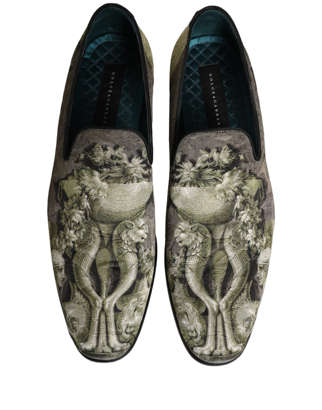Dolce & Gabbana Brown Slip On Loafers for Men side view
