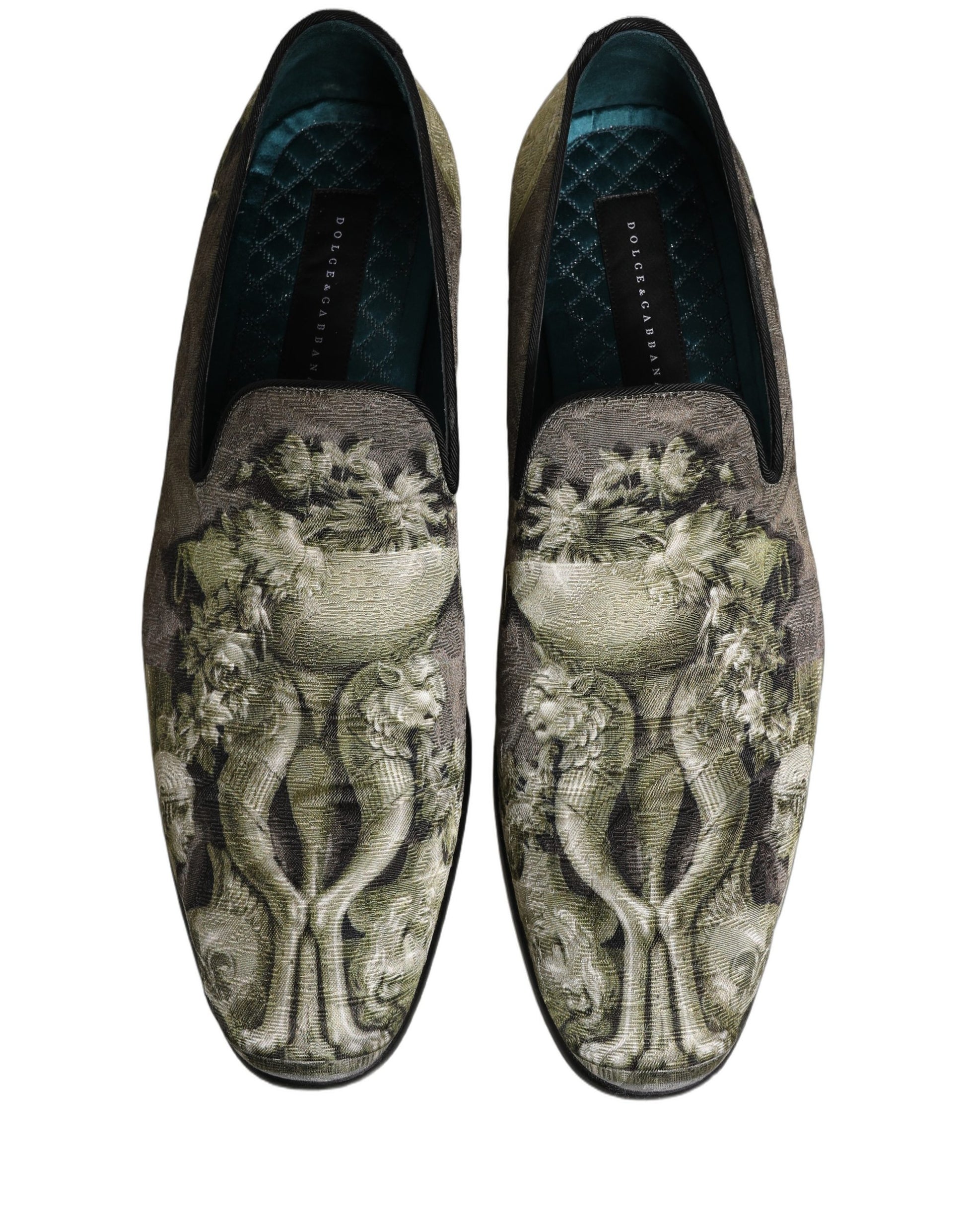 Dolce & Gabbana Brown Slip On Loafers for Men side view