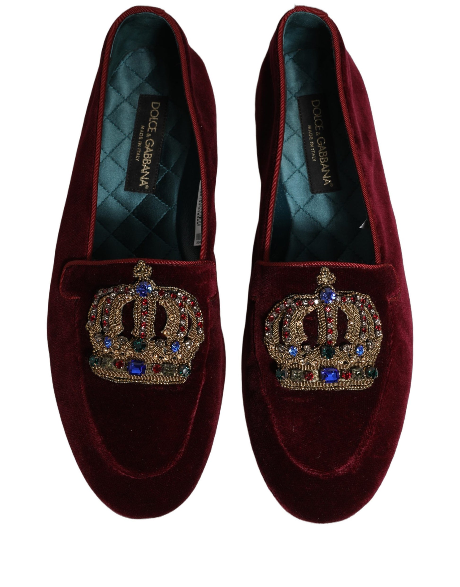 Dolce & Gabbana Red Slip On Loafers for Men additional view