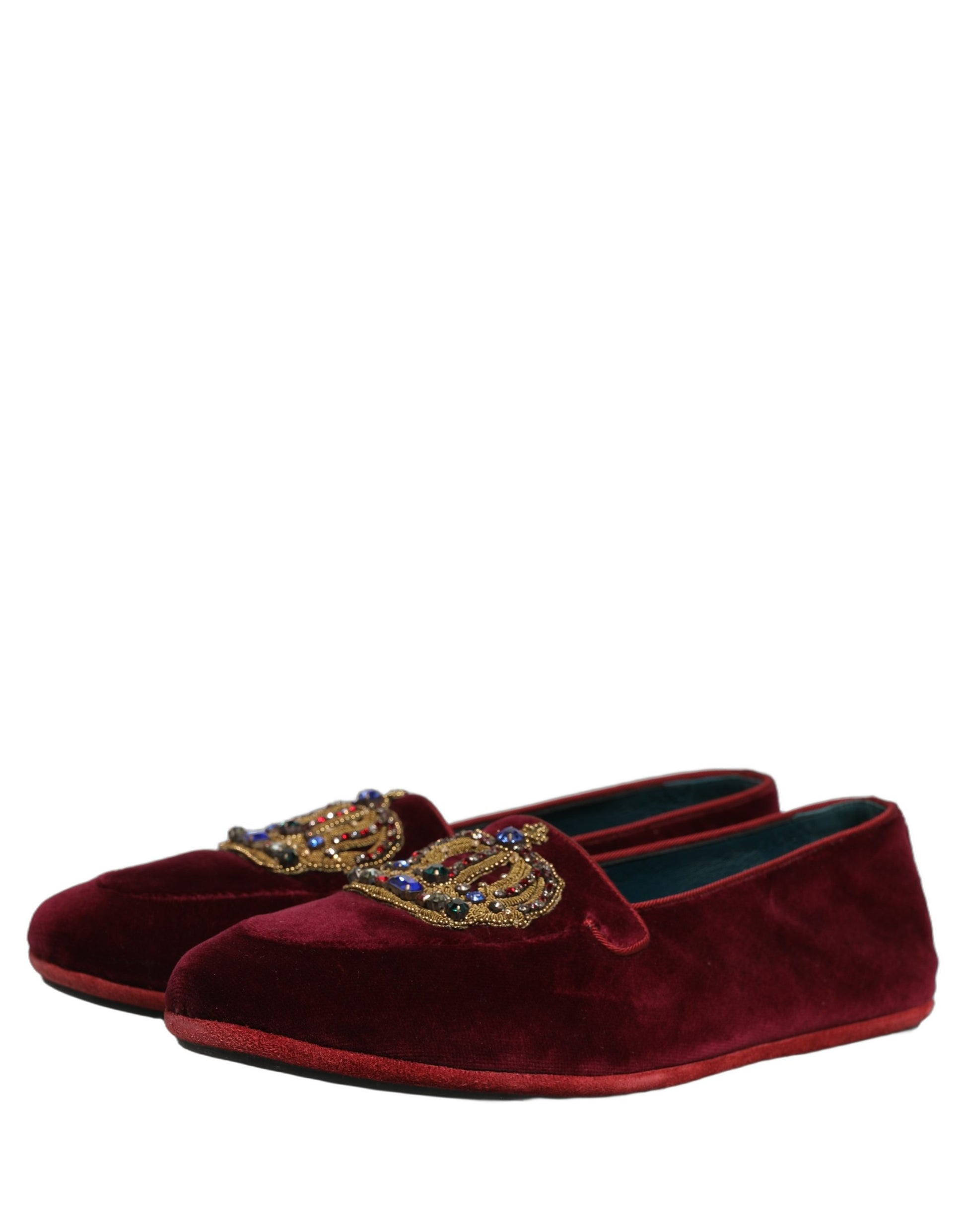 Dolce & Gabbana Red Slip On Loafers for Men additional view