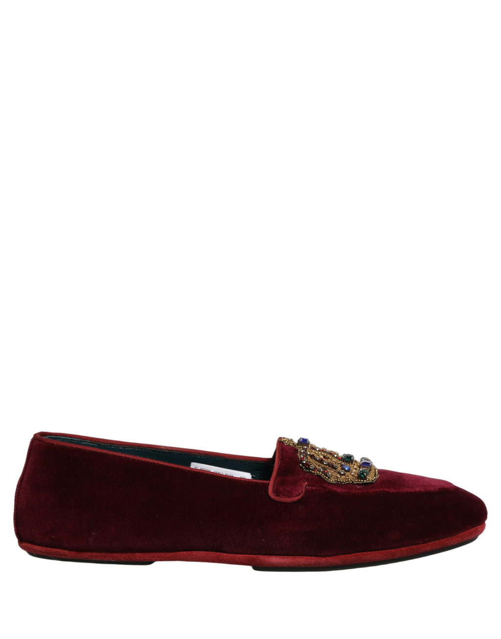 Dolce & Gabbana Red Slip On Loafers for Men alternate view