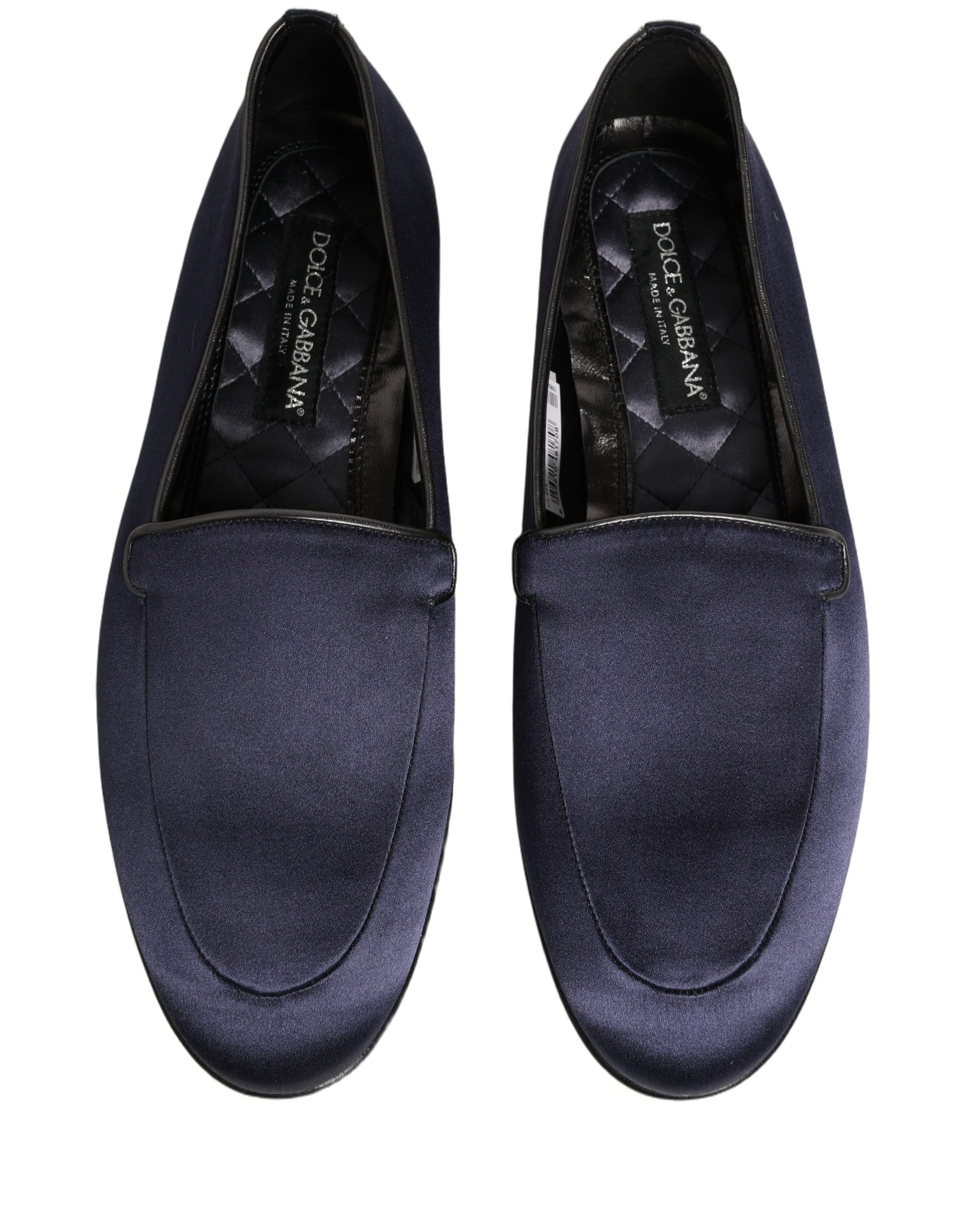 Dolce & Gabbana Blue Slip On Loafers for Men side view
