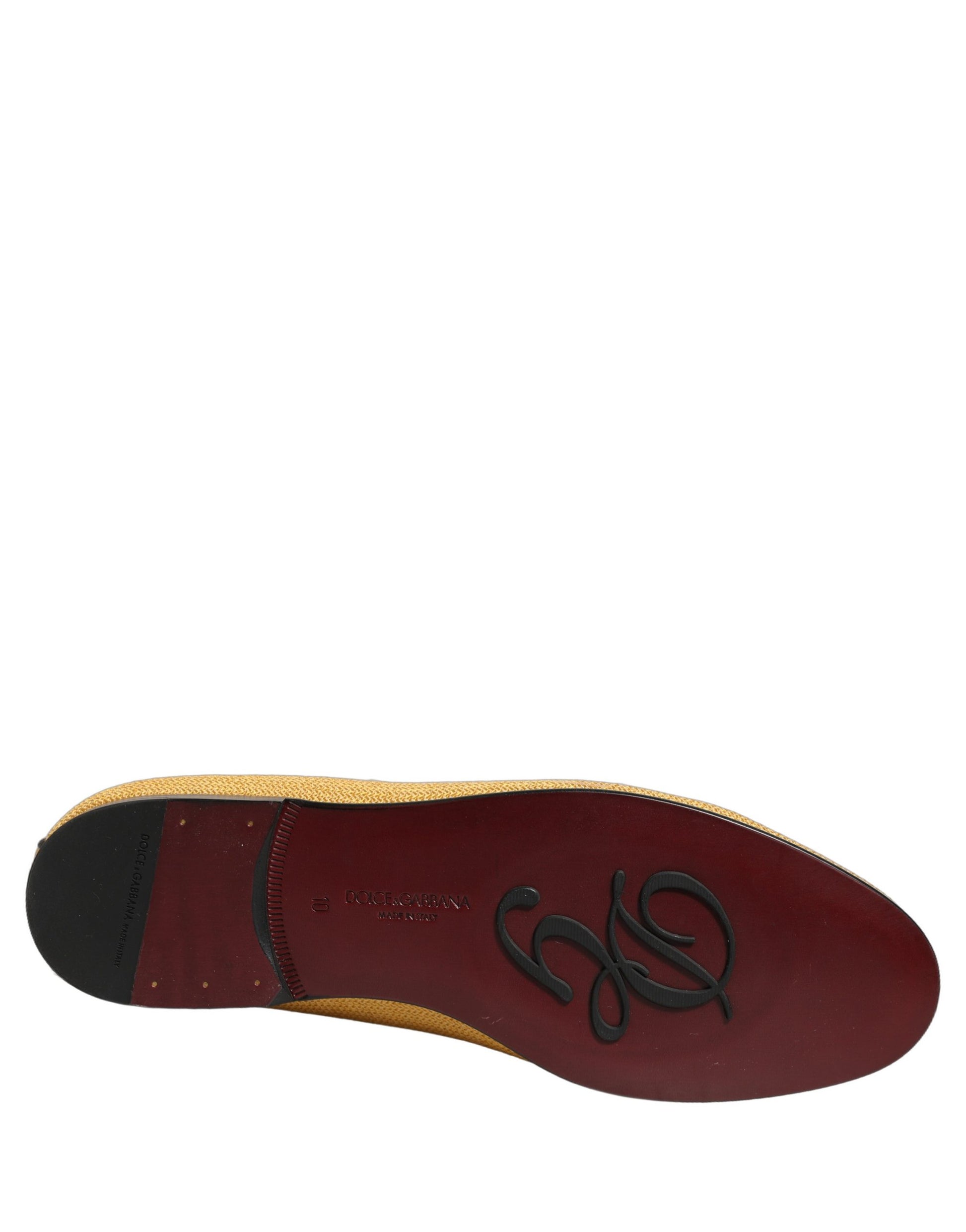 Dolce & Gabbana Yellow Slip On Loafers for Men additional view