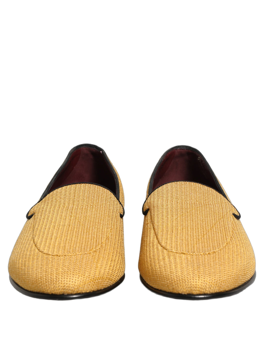 Dolce & Gabbana Yellow Slip On Loafers for Men detail view