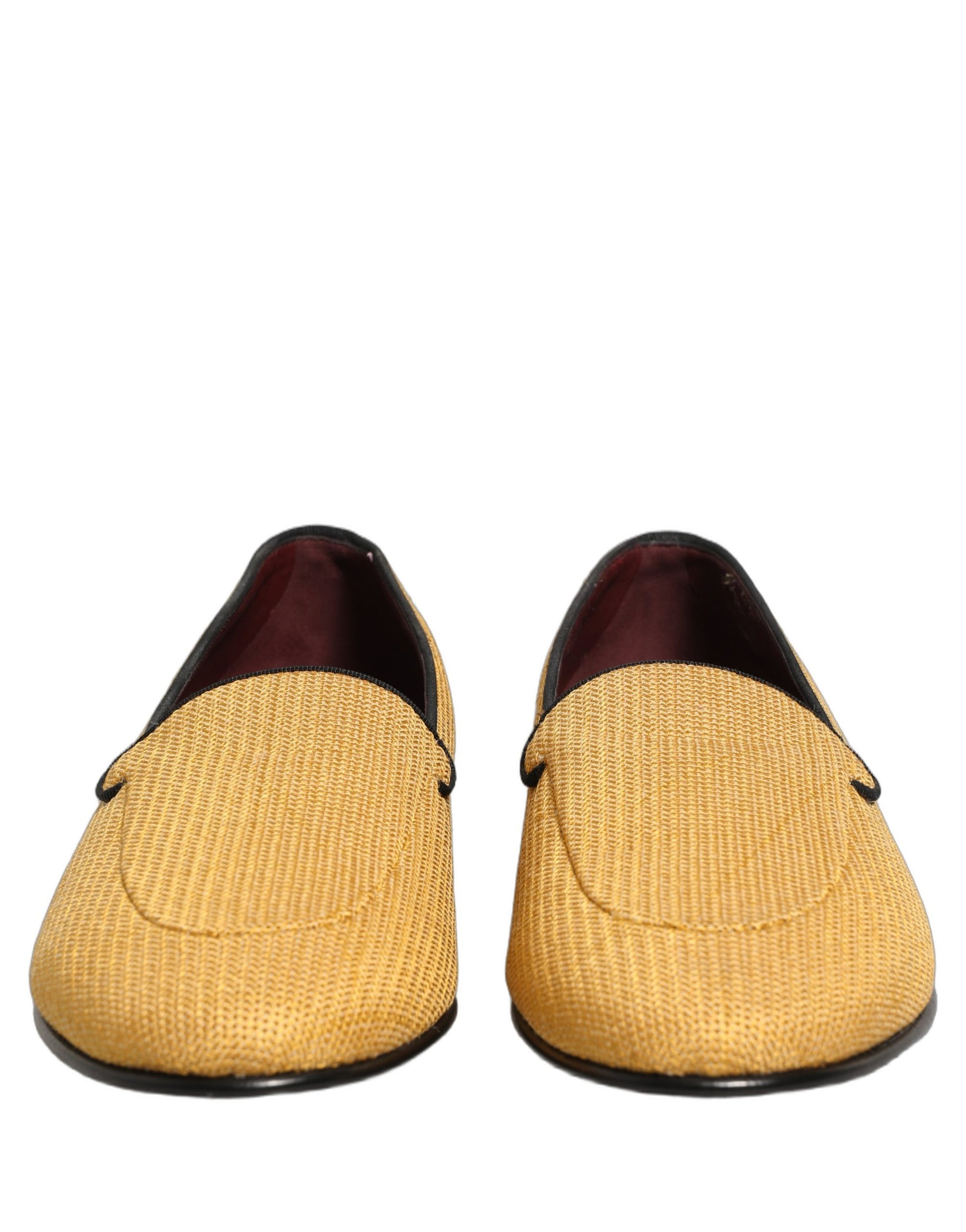 Dolce & Gabbana Yellow Slip On Loafers for Men detail view