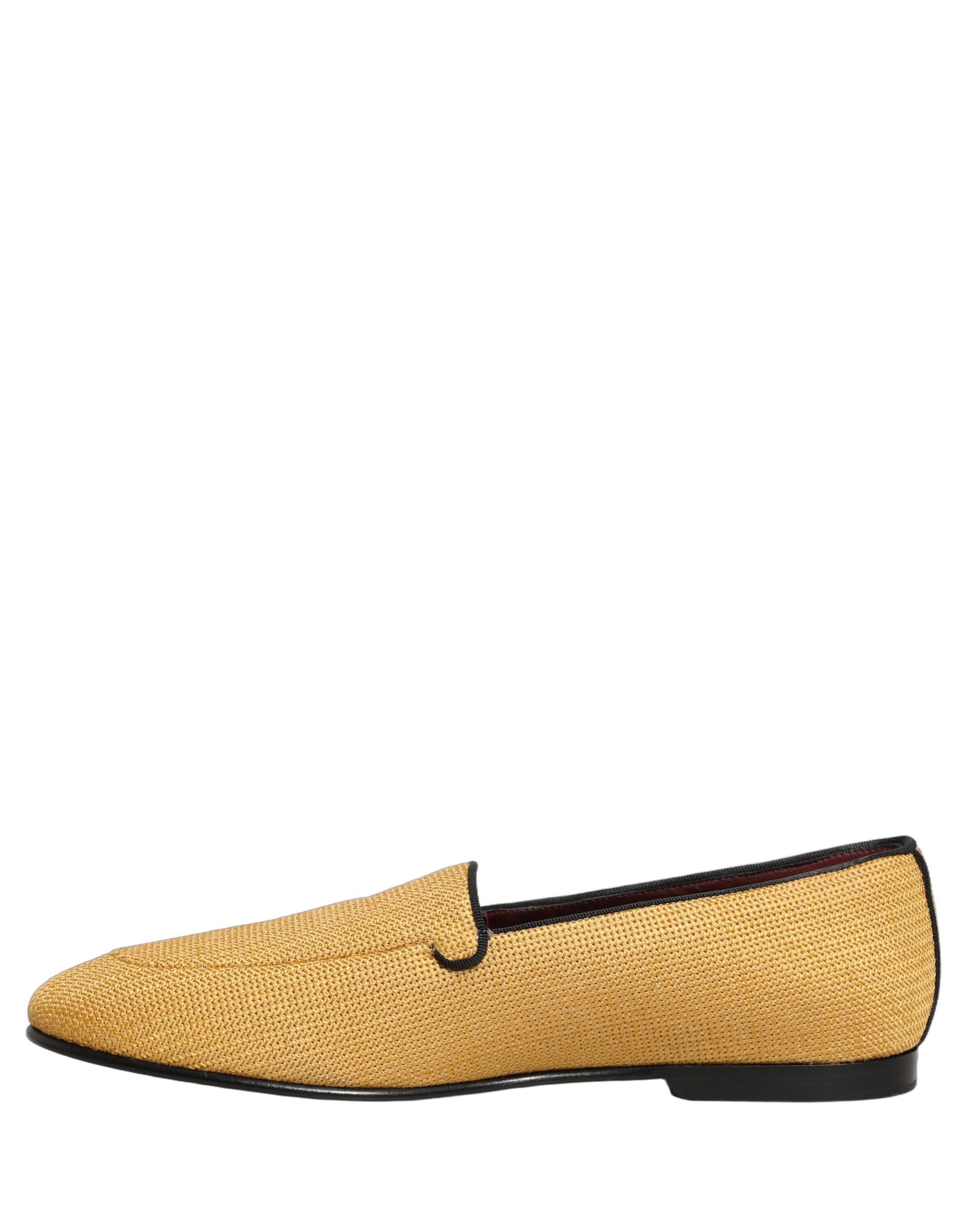 Dolce & Gabbana Yellow Slip On Loafers for Men additional view