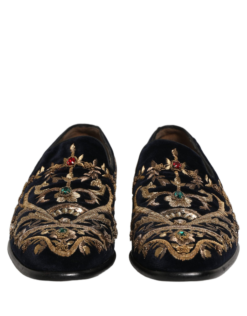 Dolce & Gabbana Black Slip On Loafers for Men side view