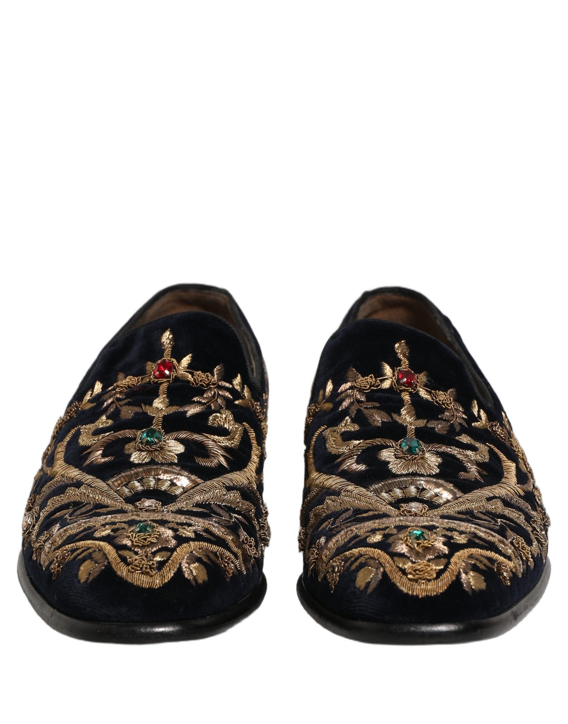Dolce & Gabbana Black Slip On Loafers for Men side view