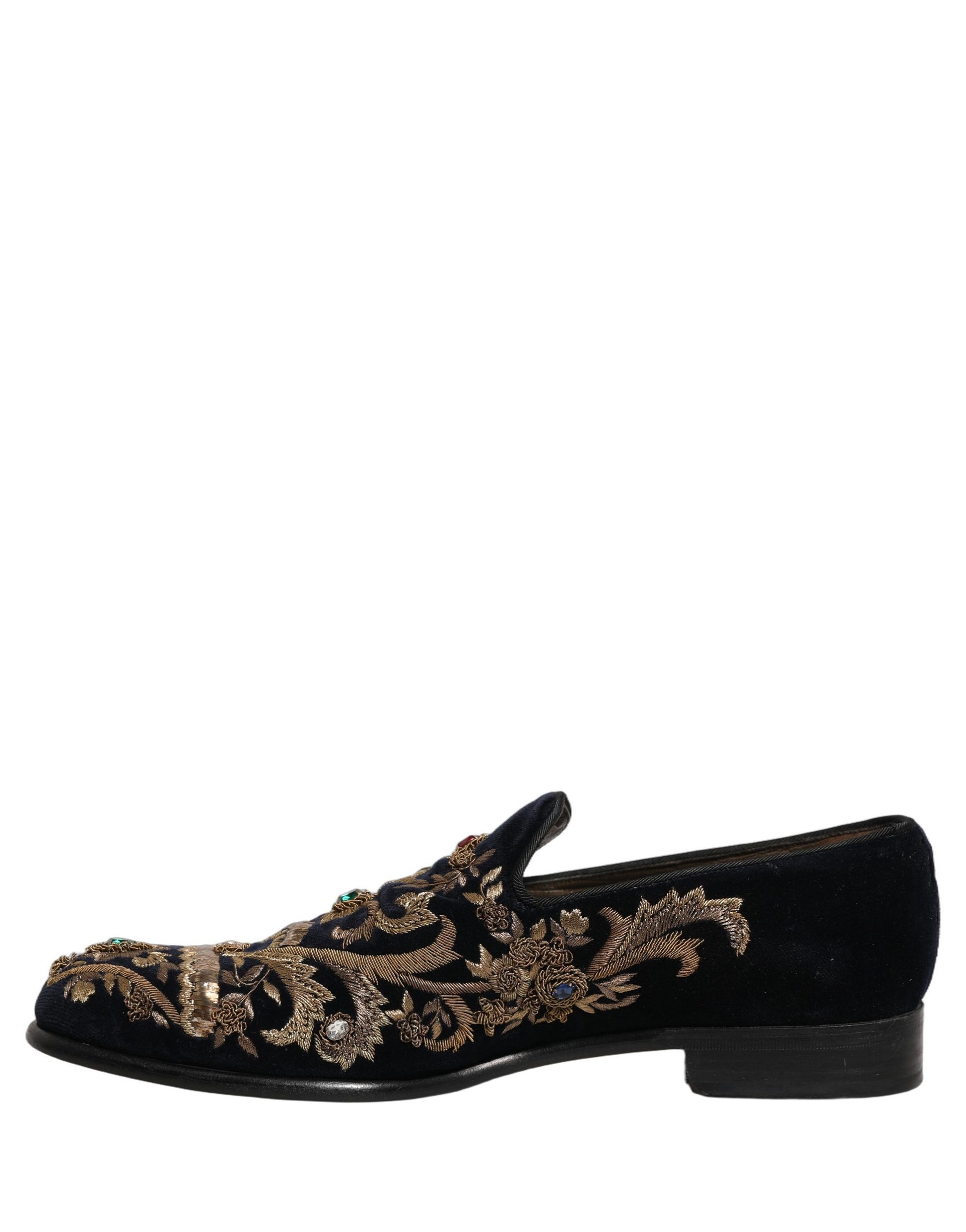 Dolce & Gabbana Black Slip On Loafers for Men additional view