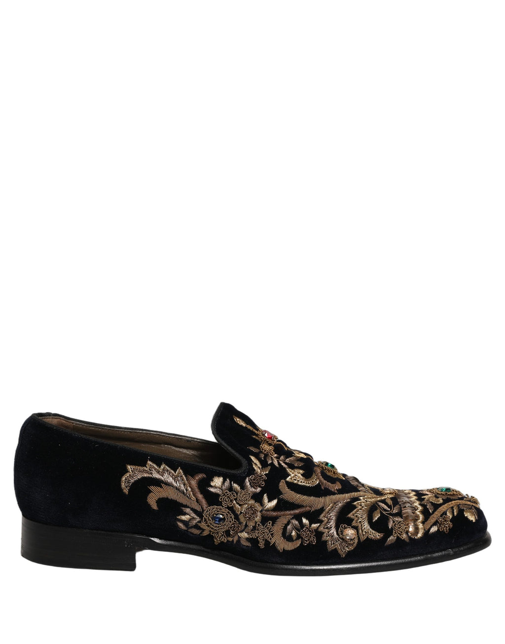 Dolce & Gabbana Black Slip On Loafers for Men
