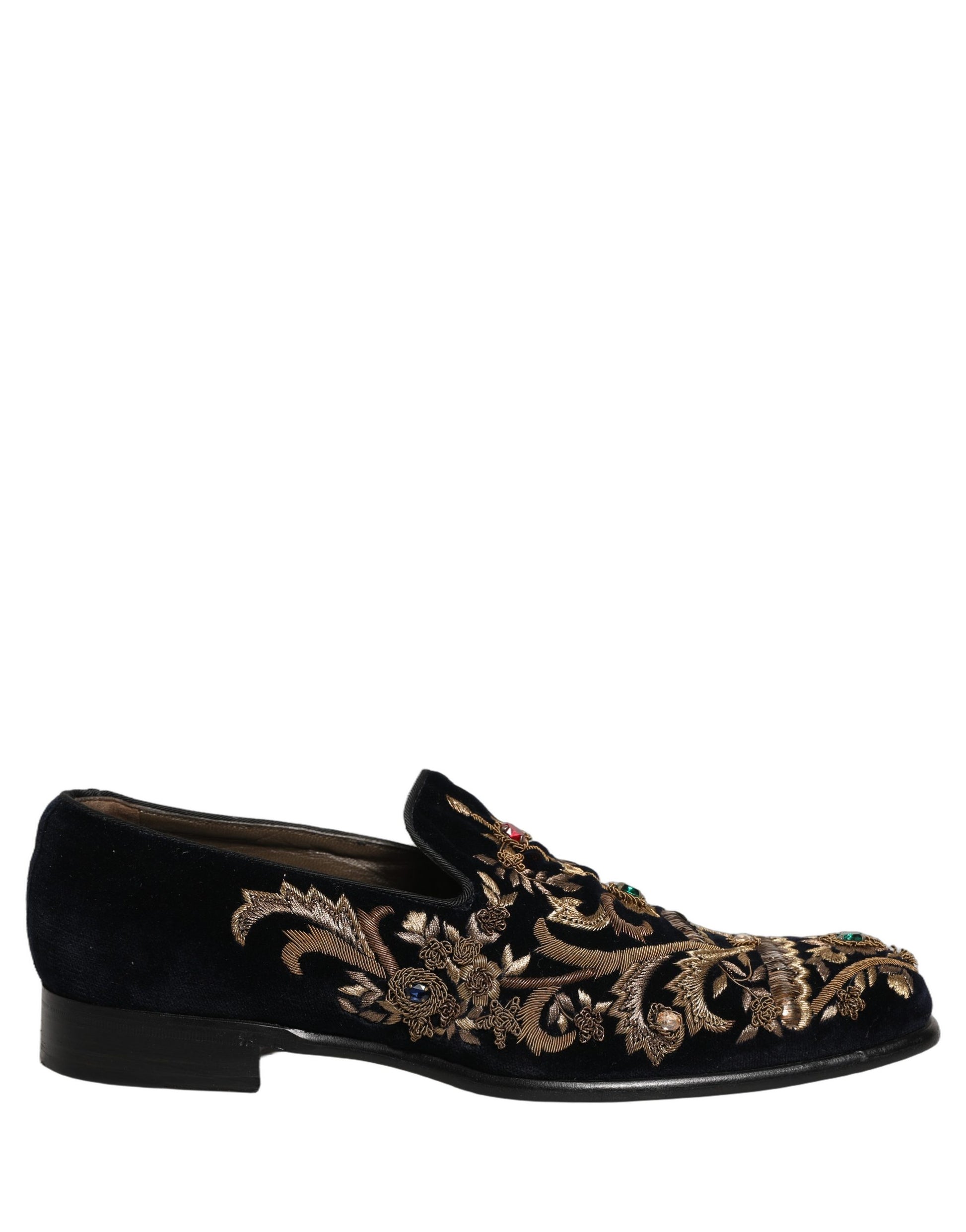 Dolce & Gabbana Black Slip On Loafers for Men alternate view