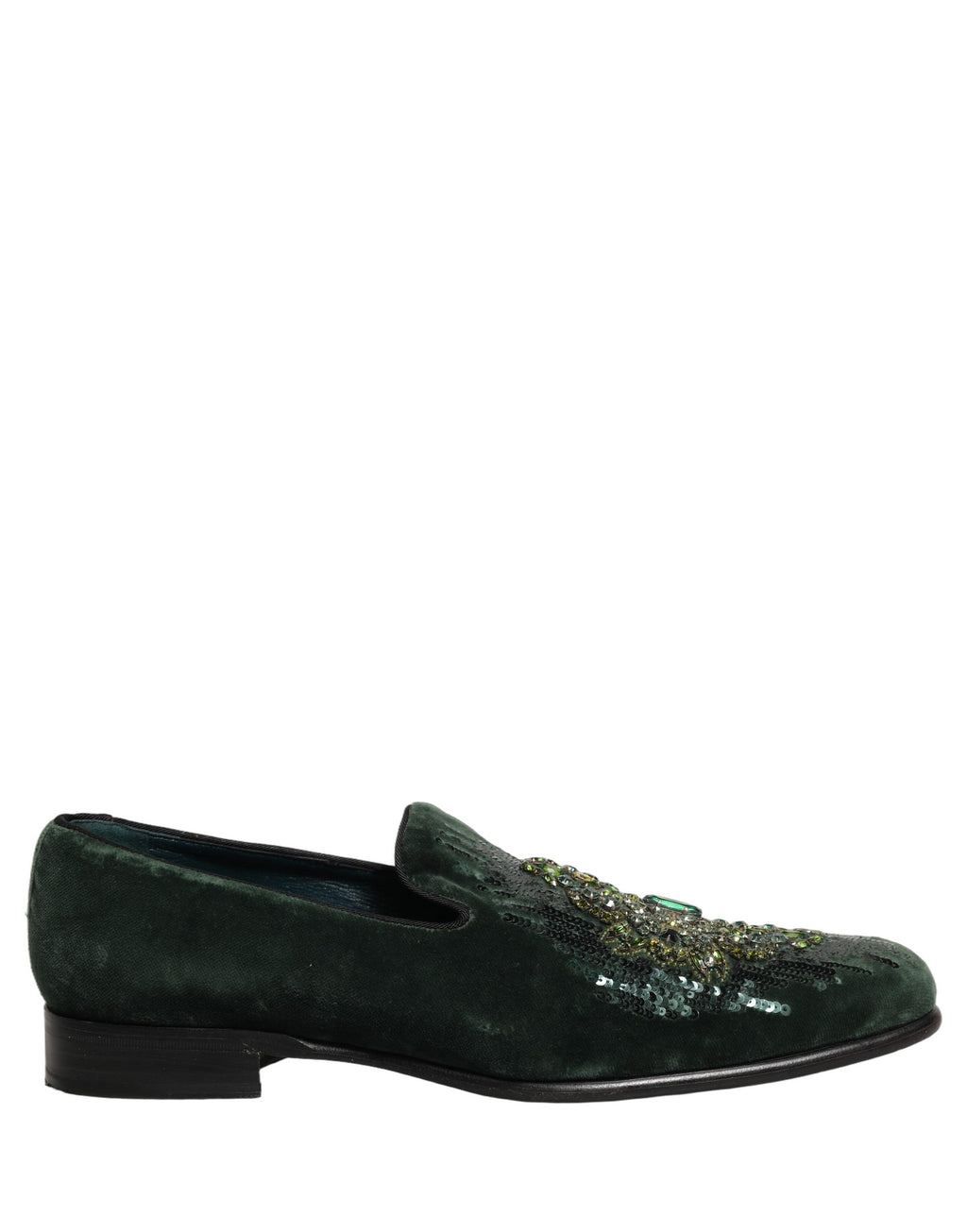 Dolce & Gabbana Green Slip On Loafers for Men alternate view