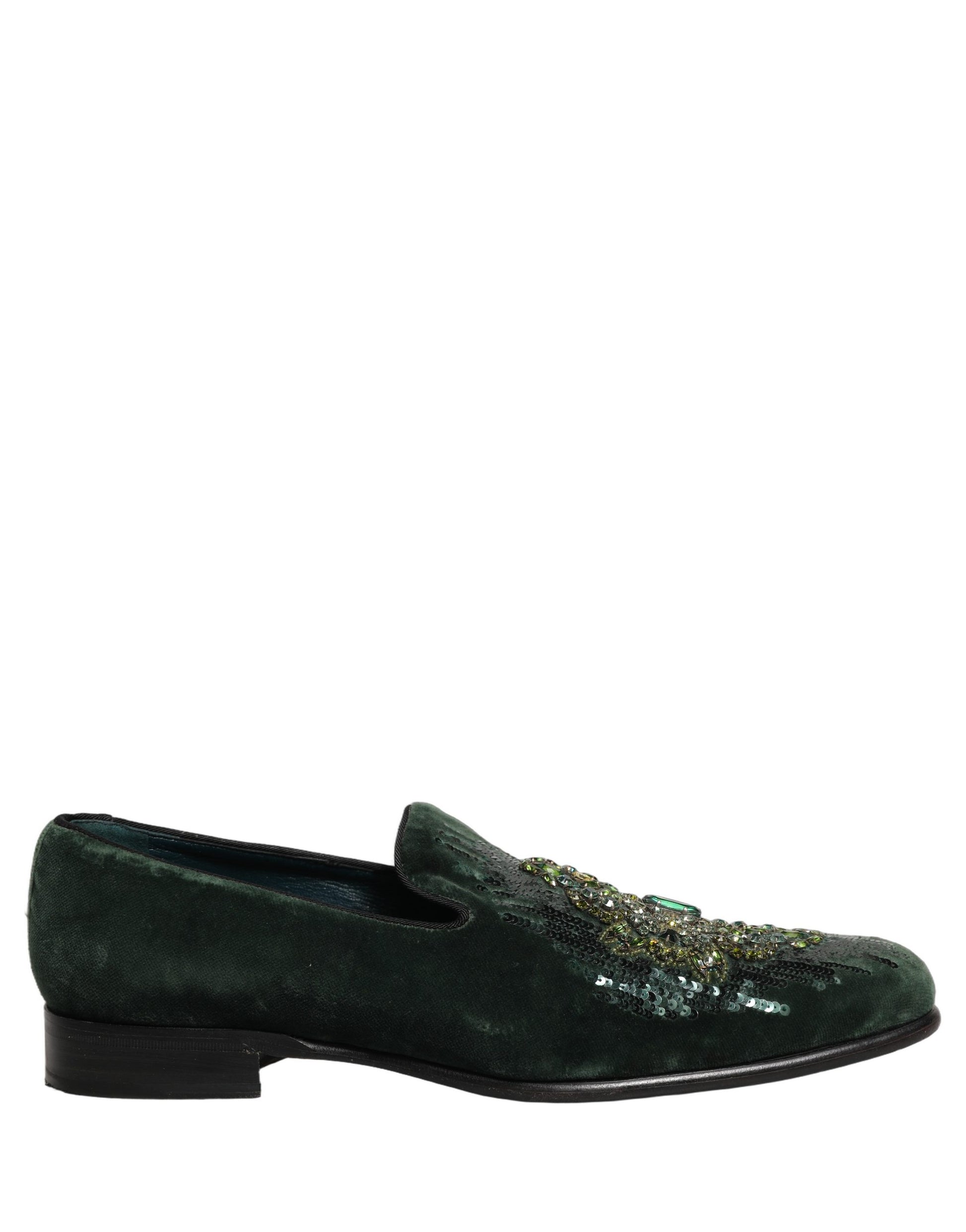 Dolce & Gabbana Green Slip On Loafers for Men alternate view