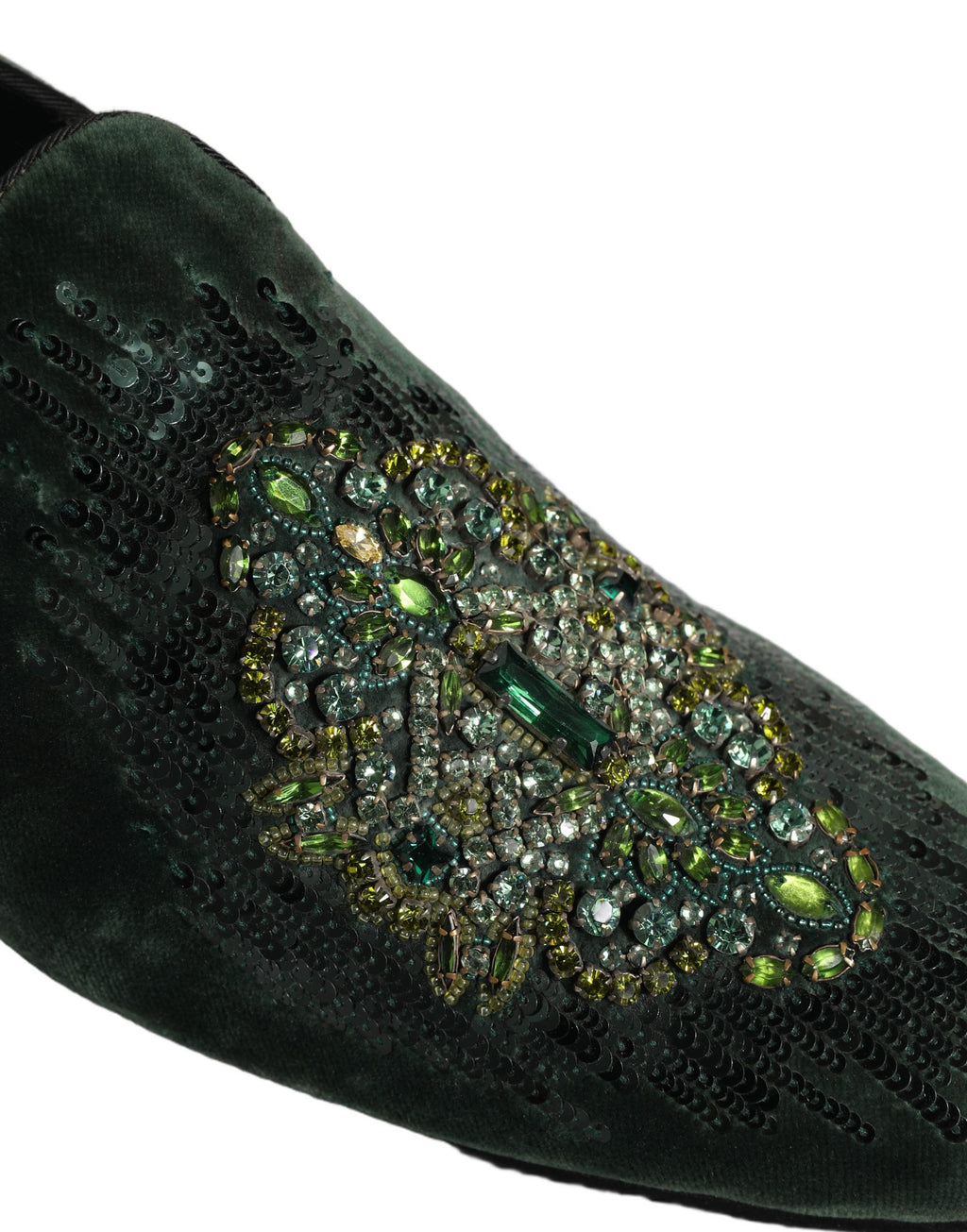 Dolce & Gabbana Green Slip On Loafers for Men additional view