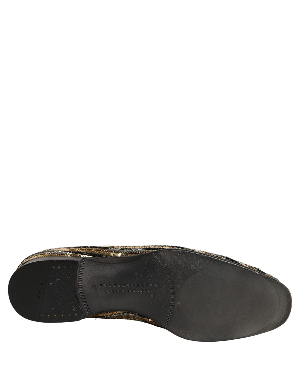 Dolce & Gabbana Gold Slip On Loafers for Men additional view