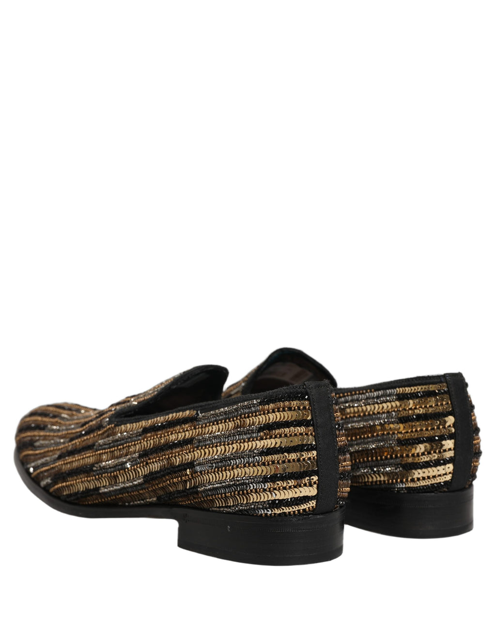 Dolce & Gabbana Gold Slip On Loafers for Men additional view