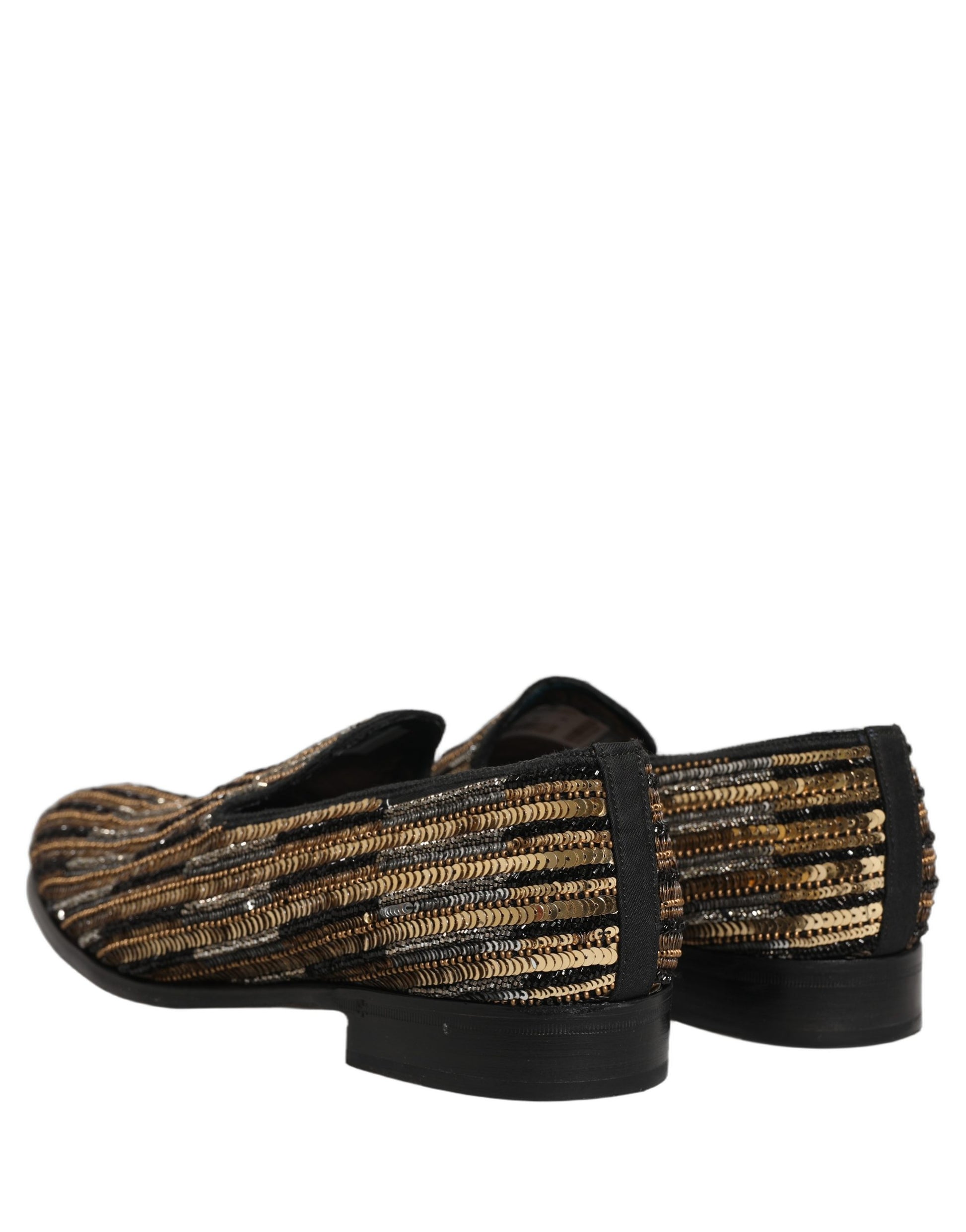 Dolce & Gabbana Gold Slip On Loafers for Men additional view