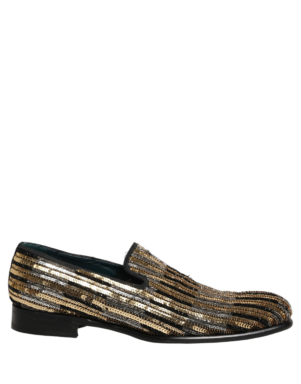 Dolce & Gabbana Gold Slip On Loafers for Men