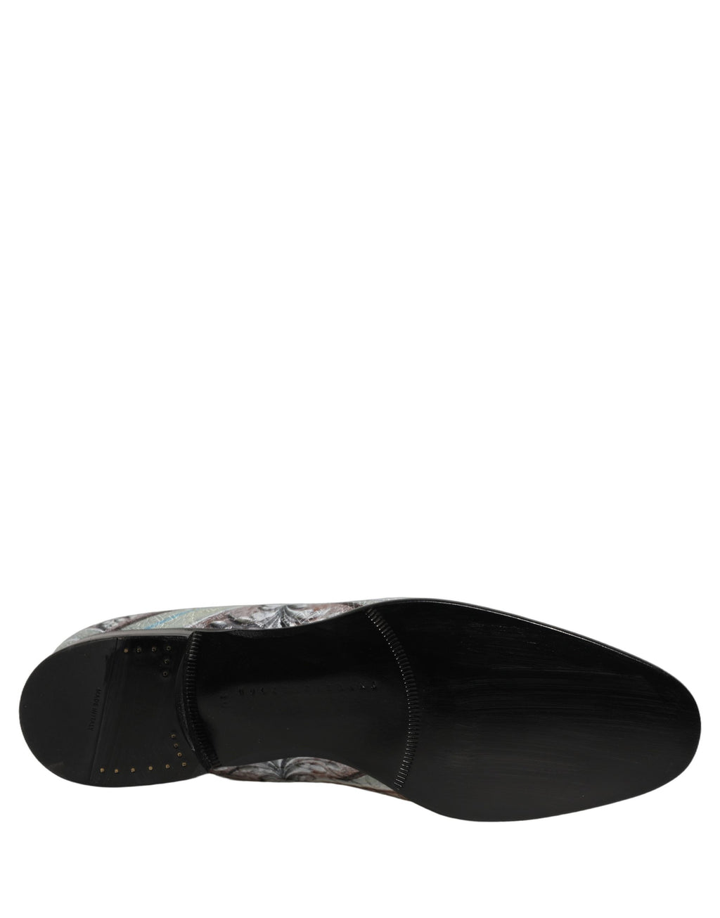 Chaussures Mocassins Dolce & Gabbana en Velours Multicolore avec Robe Baroque