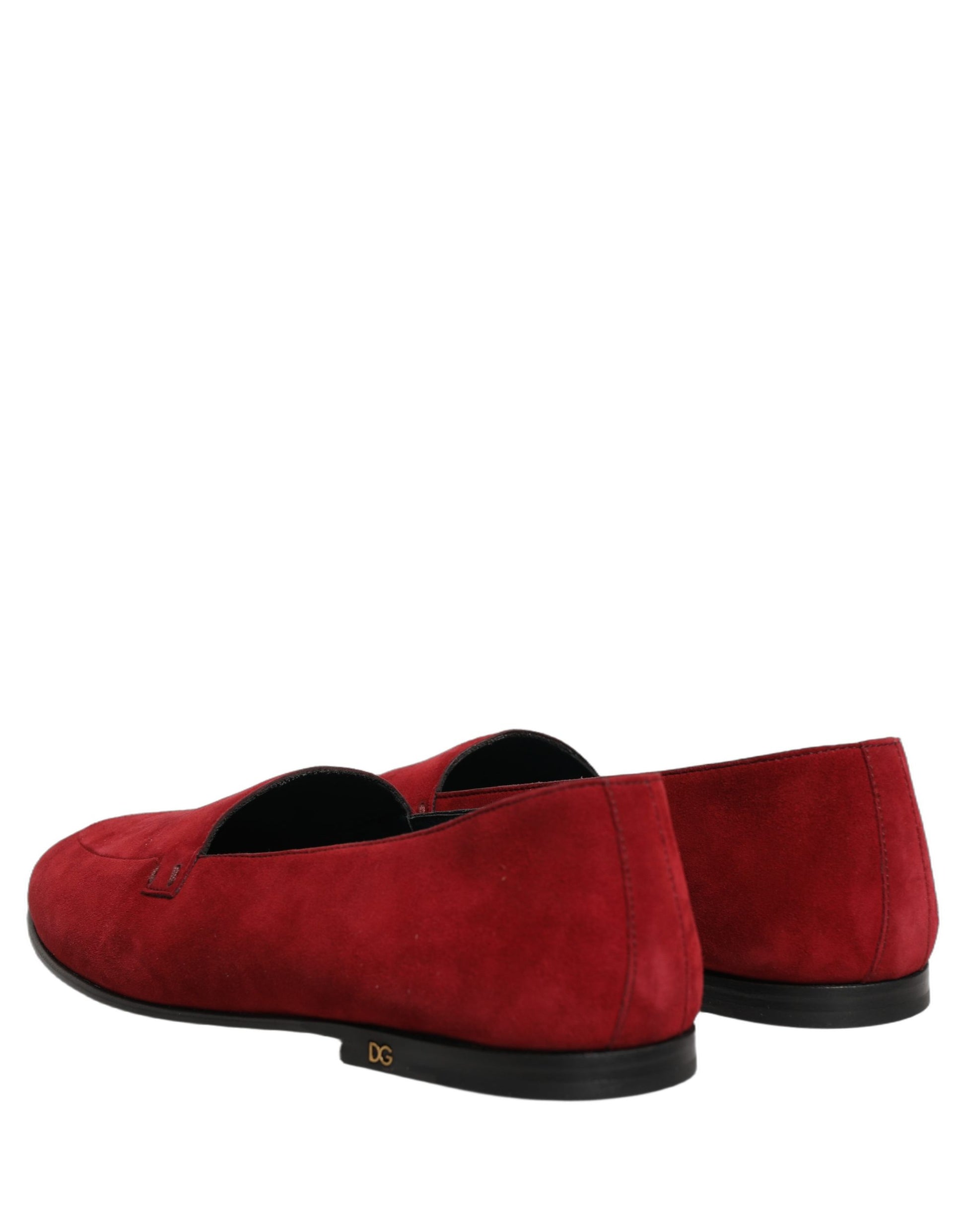 Dolce & Gabbana Red Slip On Loafers for Men detail view