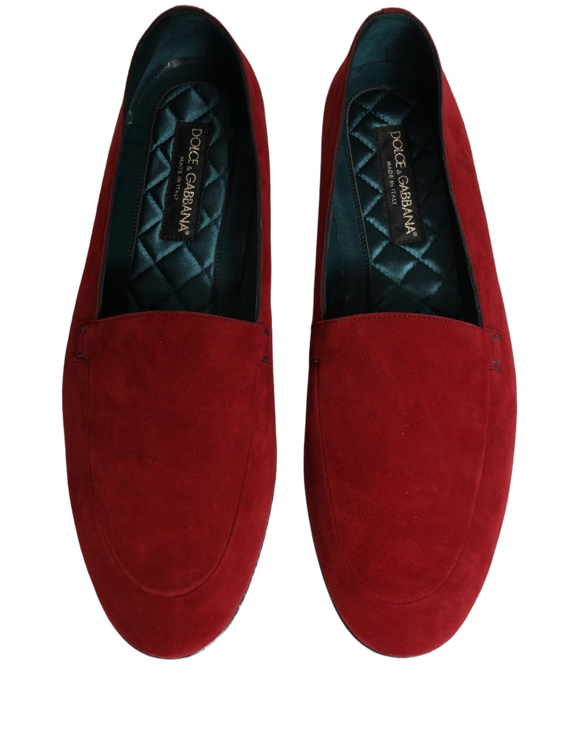 Dolce & Gabbana Red Slip On Loafers for Men additional view