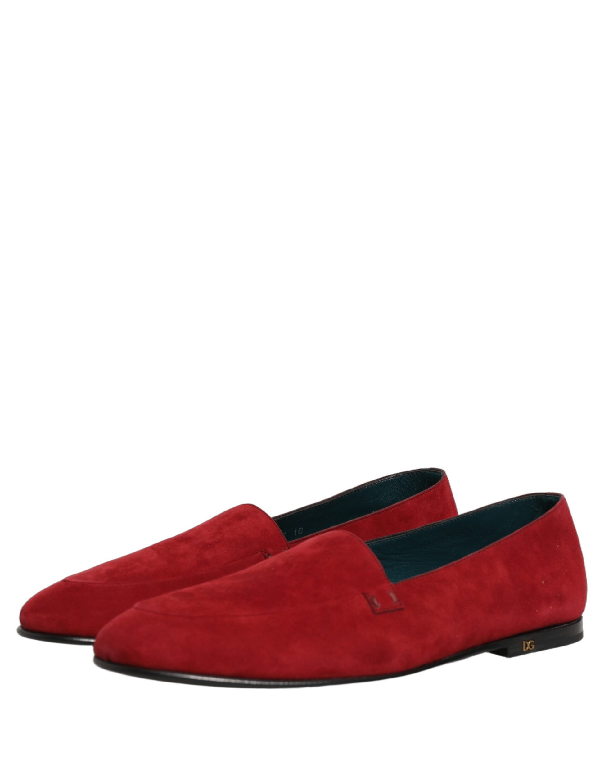 Dolce & Gabbana Red Slip On Loafers for Men additional view