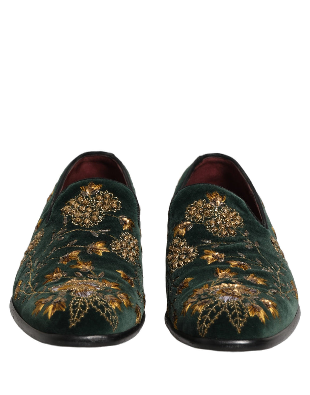 Dolce & Gabbana Green Slip On Loafers for Men side view