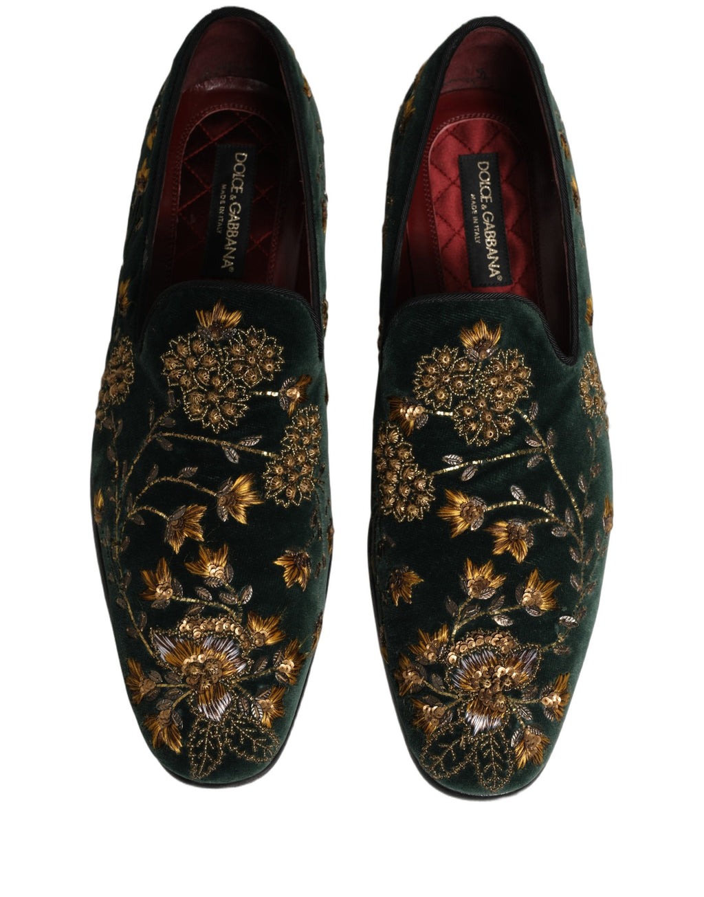 Dolce & Gabbana Green Slip On Loafers for Men additional view