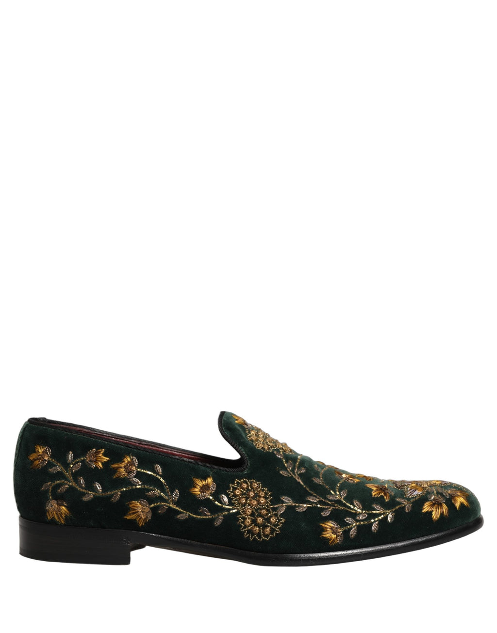 Dolce & Gabbana Green Slip On Loafers for Men alternate view