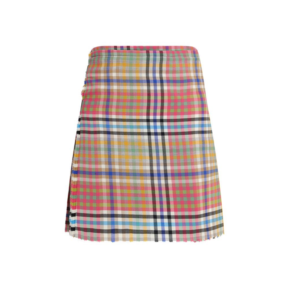 Vivienne Westwood Mini-jupe multicolore en laine Oves Aries