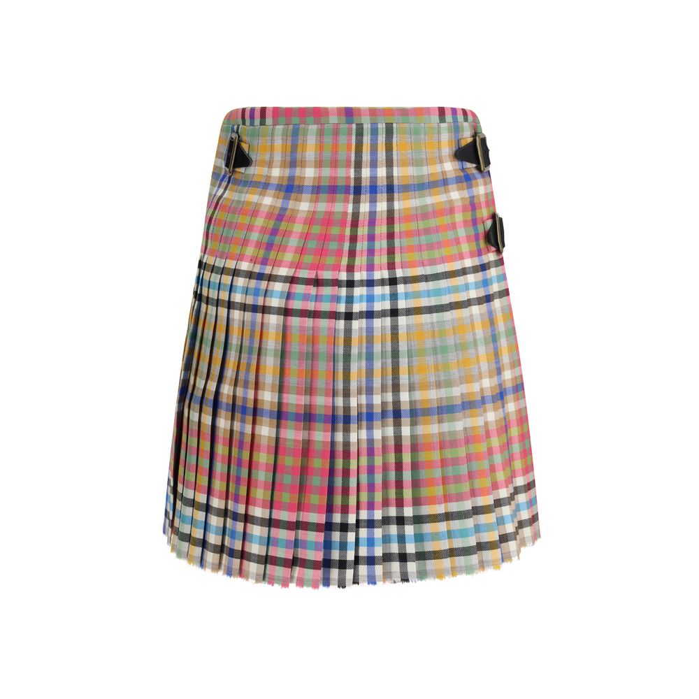 Vivienne Westwood Mini-jupe multicolore en laine Oves Aries