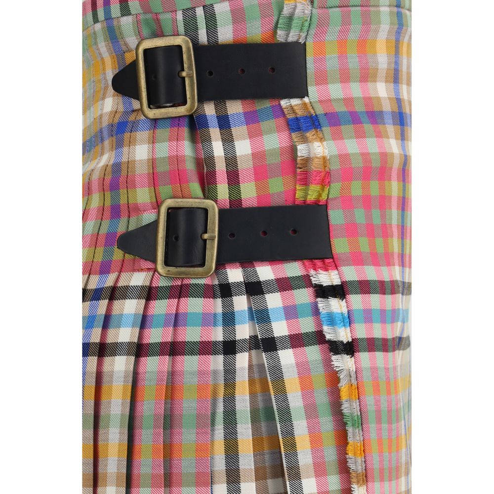 Vivienne Westwood Mini-jupe multicolore en laine Oves Aries