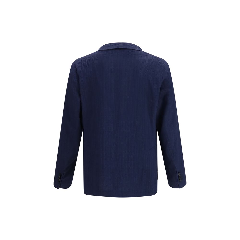 Blazer Tagliatore Oves Aries en Laine Bleue