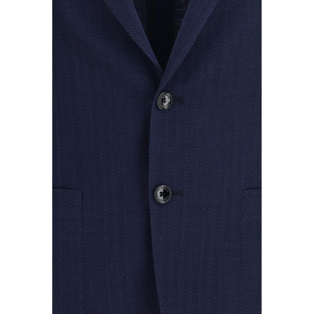Blazer Tagliatore Oves Aries en Laine Bleue