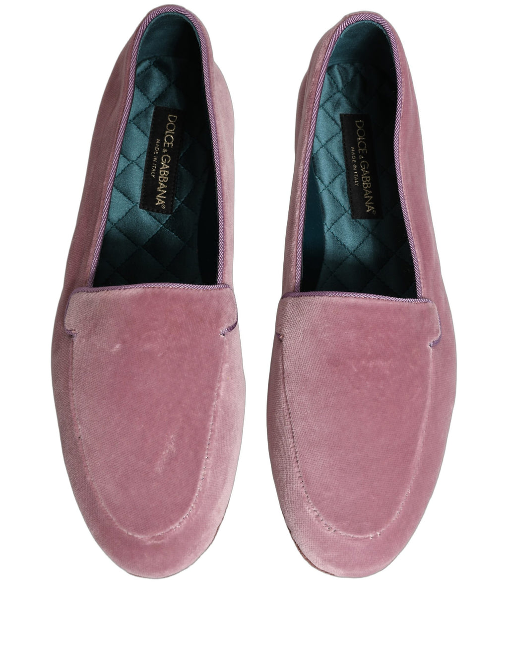 Dolce & Gabbana Pink Slip On Loafers for Men side view