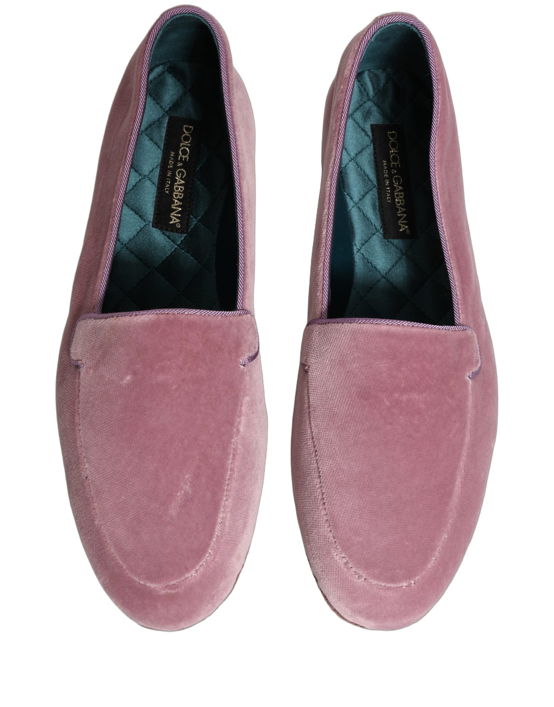 Dolce & Gabbana Pink Slip On Loafers for Men side view