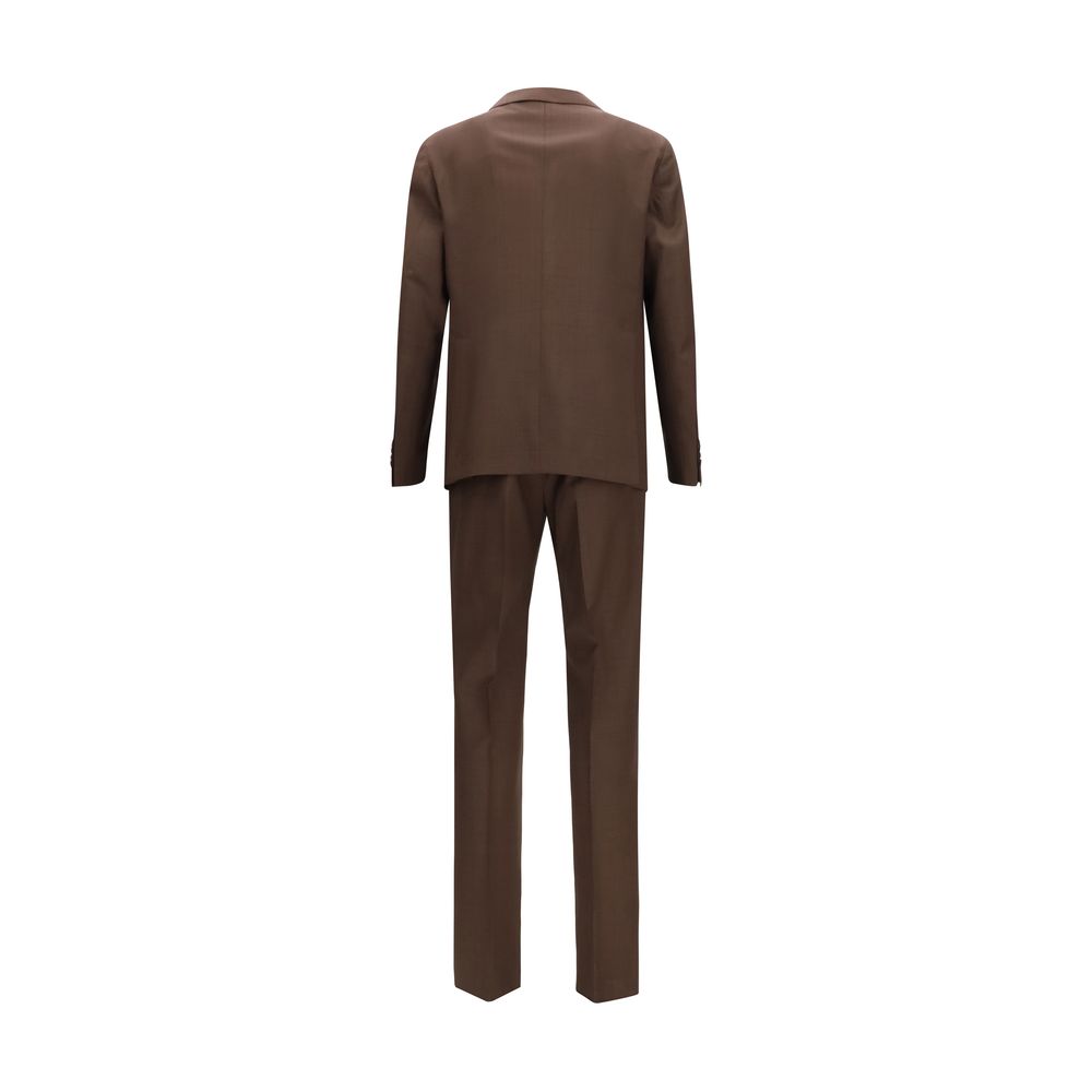 Costume deux pièces Tagliatore Oves Aries en laine marron
