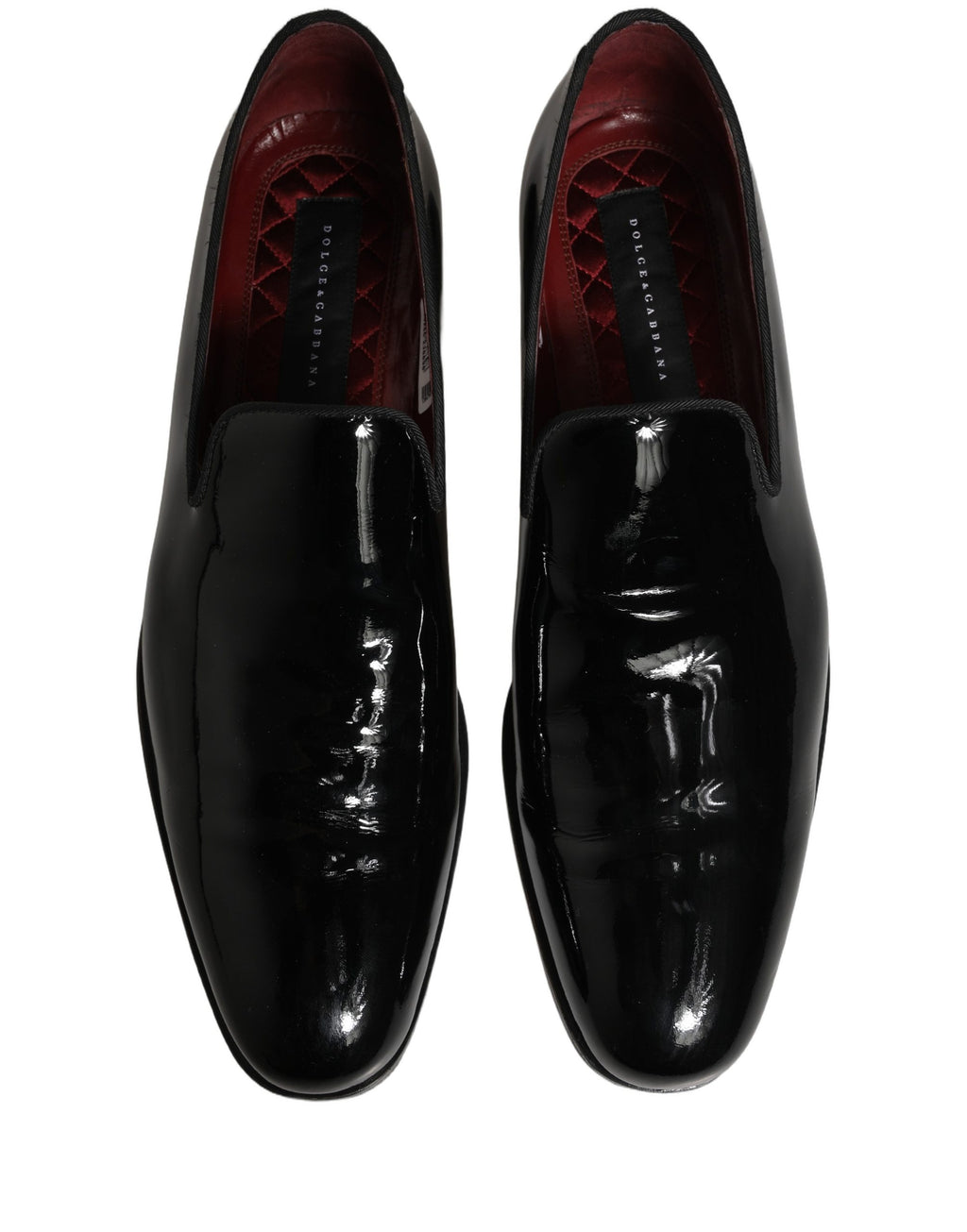 Dolce & Gabbana Black Slip On Loafers for Men side view