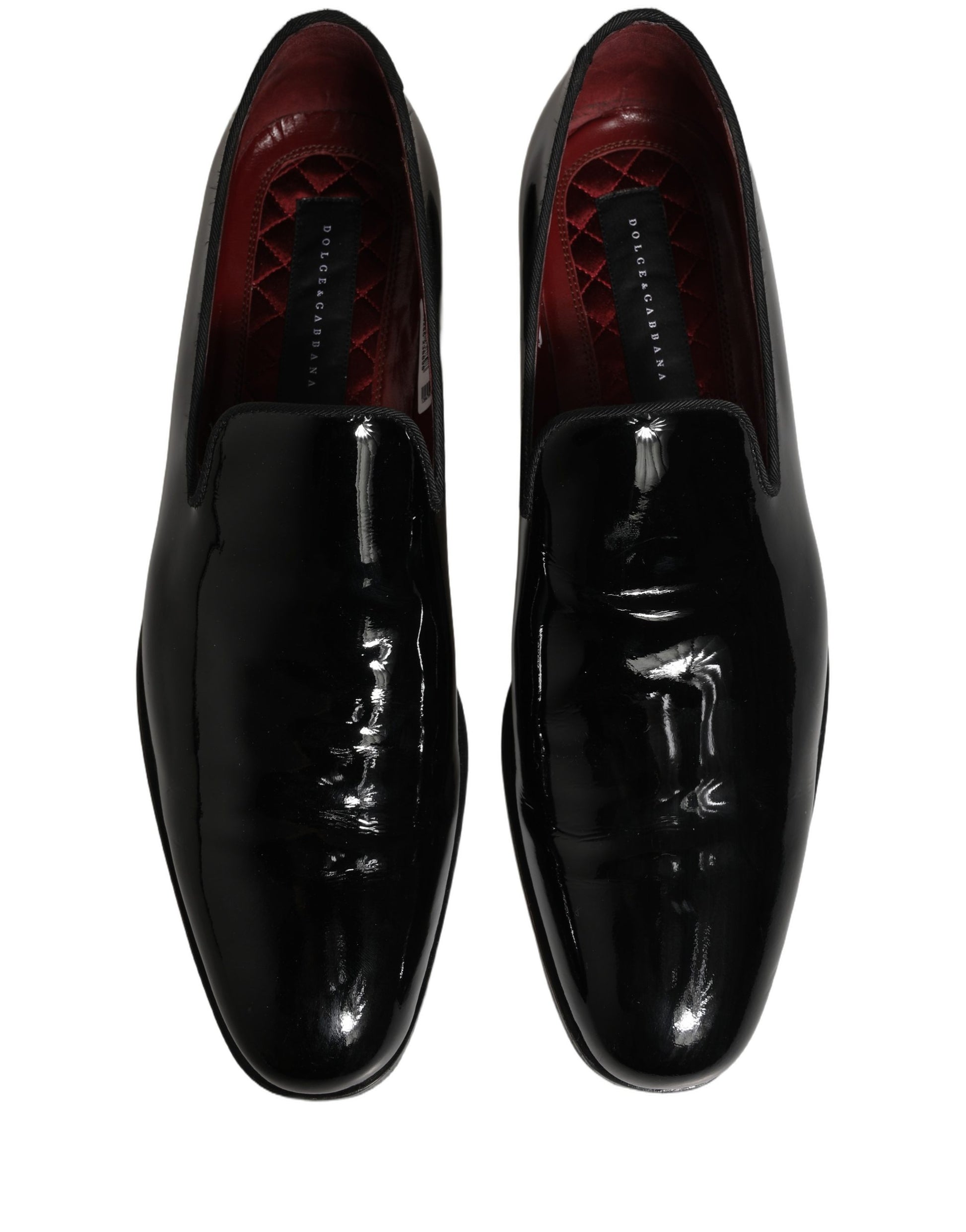 Dolce & Gabbana Black Slip On Loafers for Men side view